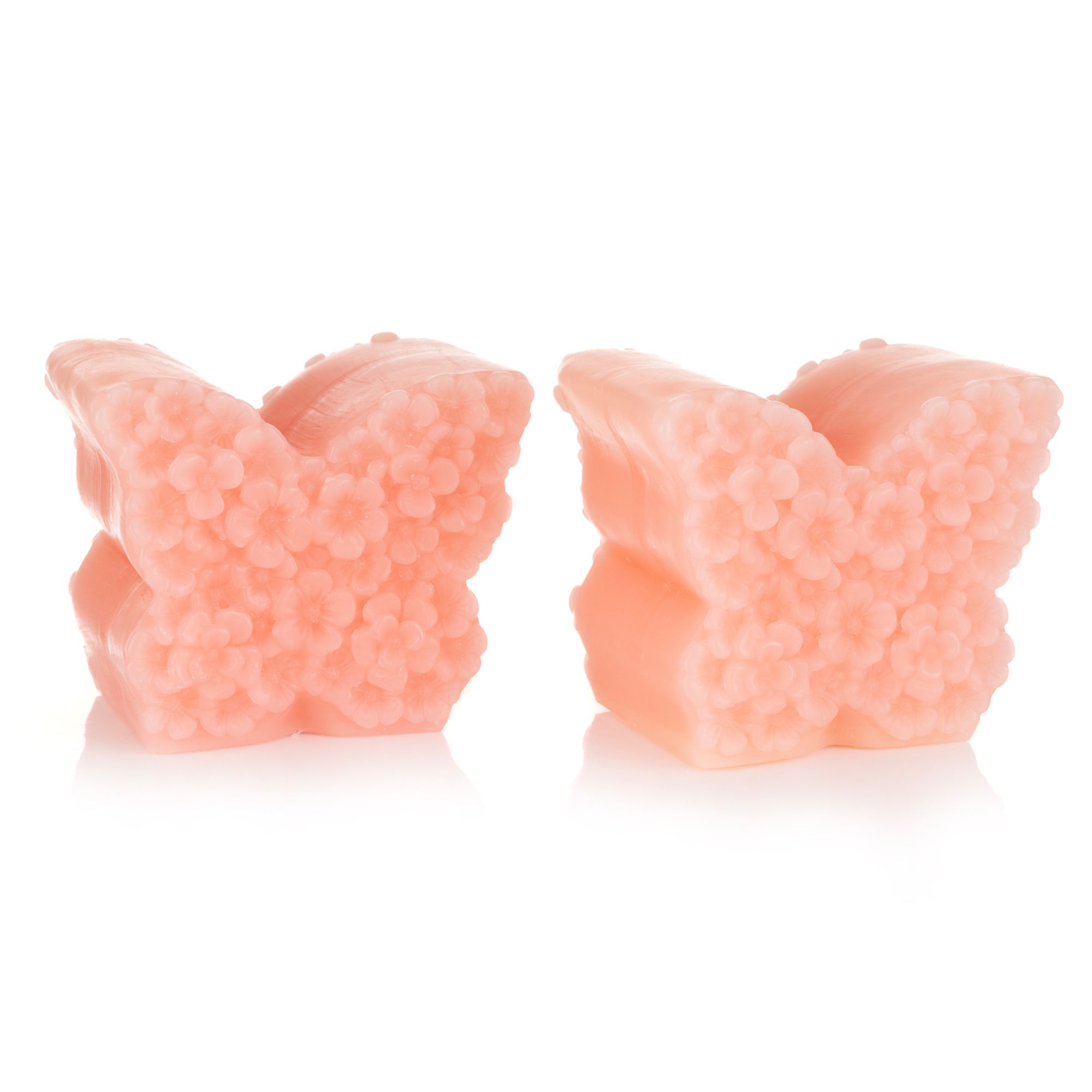 ELAMBIA 2 LED-Figurenkerzen Schmetterlinge 5h-Timerfunktion Höhe 10cm