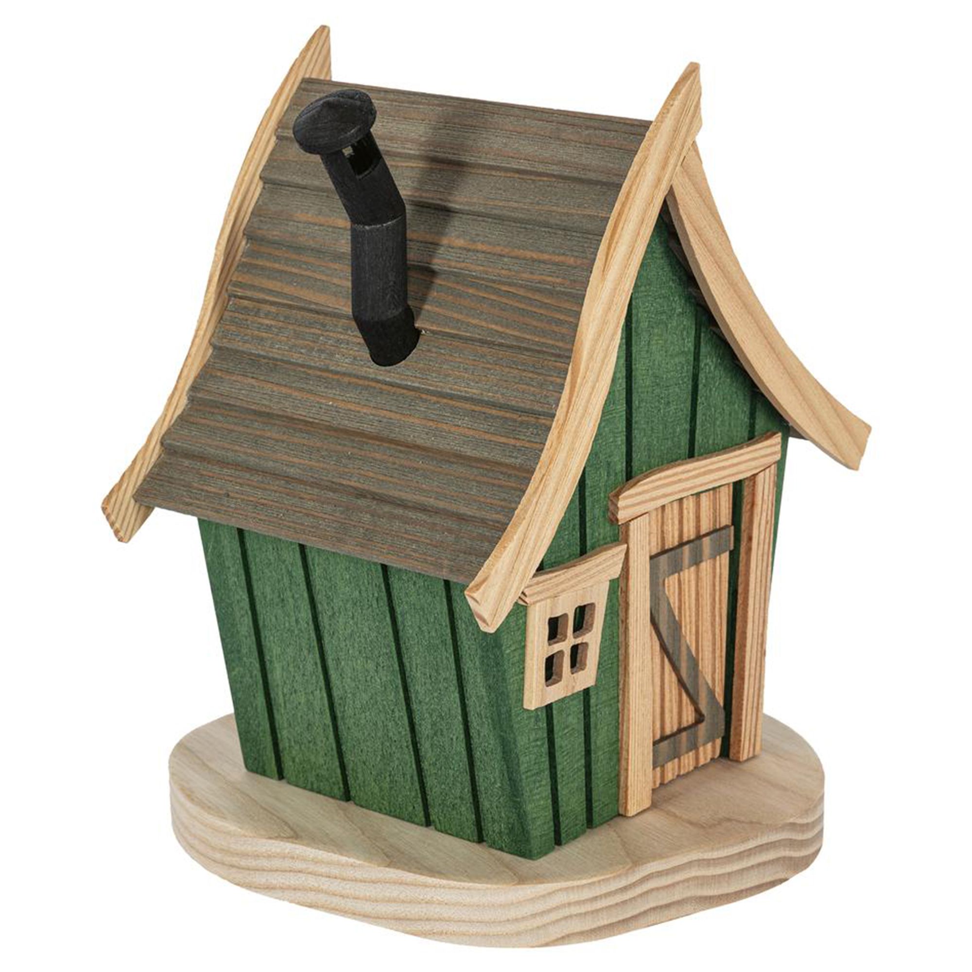 GLÄSSER SEIFFEN Räucherhhaus krumme Hütte inkl. Räucherkerzen Höhe 20cm