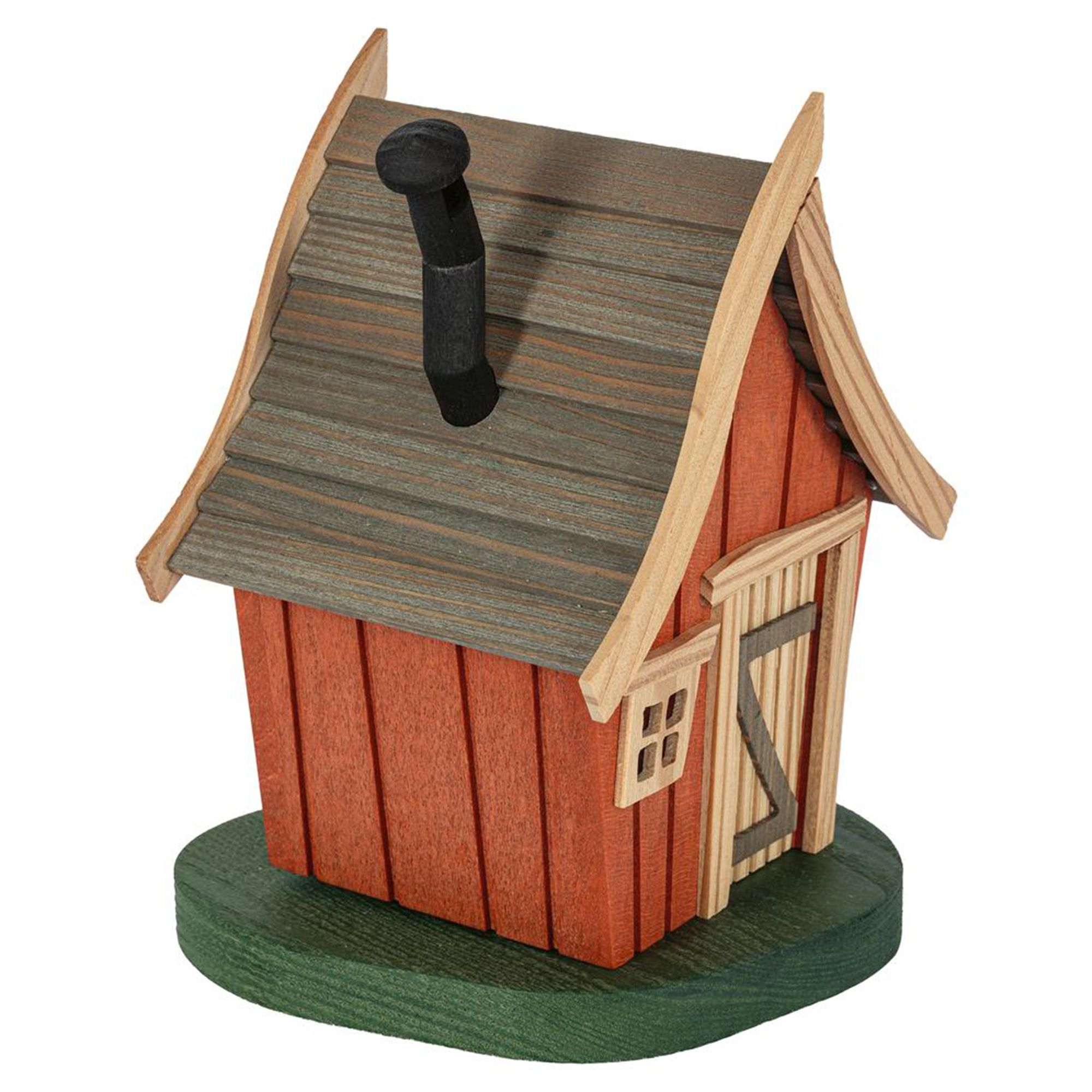 GLÄSSER SEIFFEN Räucherhhaus krumme Hütte inkl. Räucherkerzen Höhe 20cm