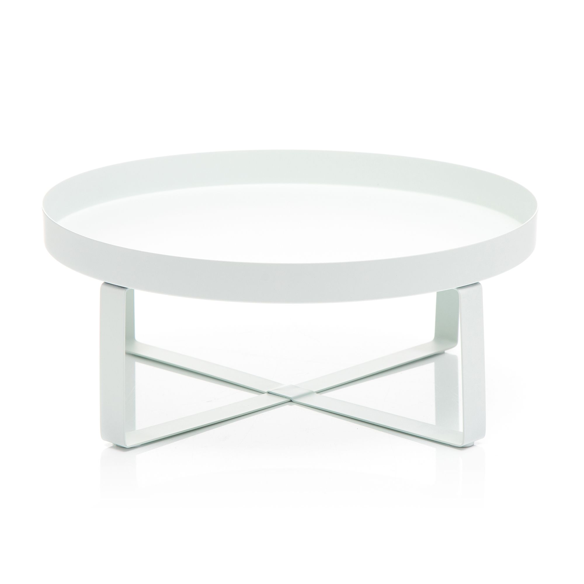 ELAMBIA Deko-Tablett Metall Farbauswahl Höhe 12,5cm, Ø 30cm