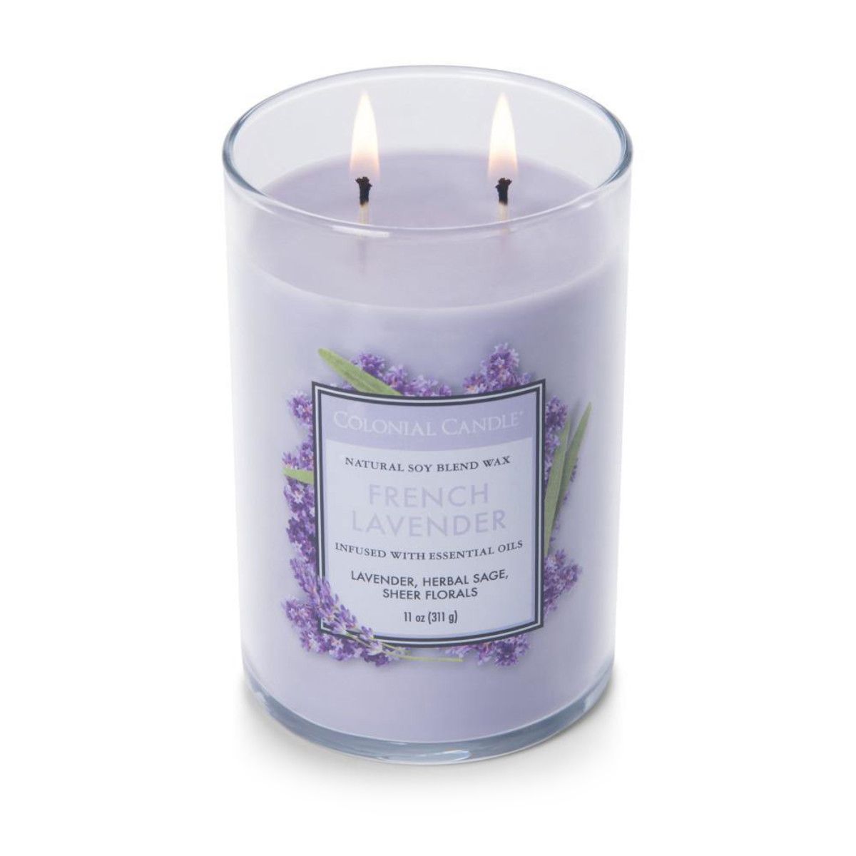 COLONIAL CANDLE® KlassikKollektion Duftkerze French Lavender 311g QVC.de