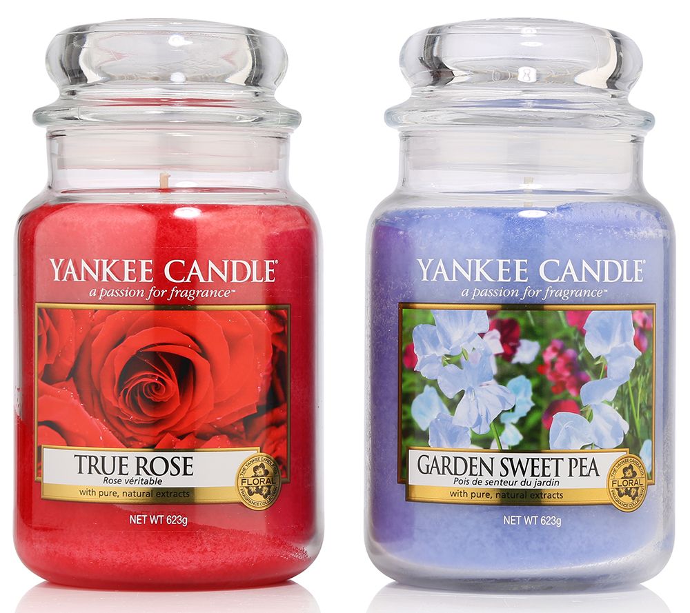 YANKEE CANDLE DuftkerzenSet Blumendüfte Brenndauer je110150h je 623g