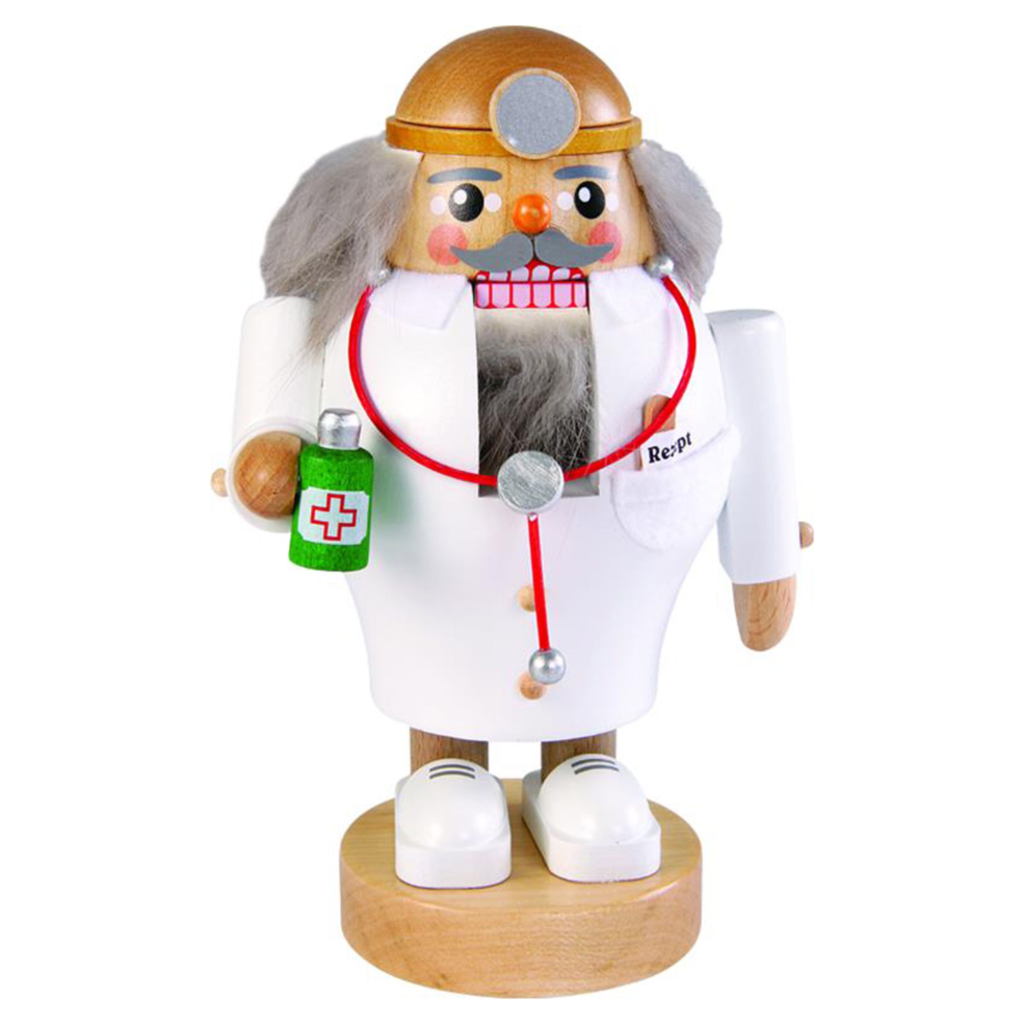 GLÄSSER SEIFFEN Nussknacker aus Holz Höhe 20cm