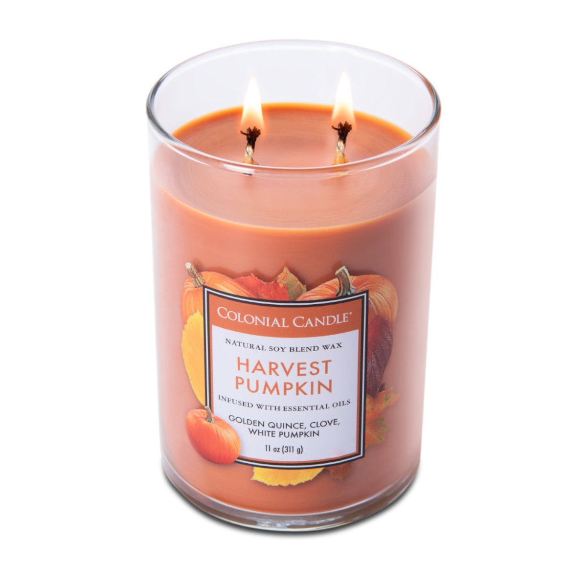COLONIAL CANDLE® KlassikKollektion Duftkerze Harvest Pumpkin 311g QVC.de