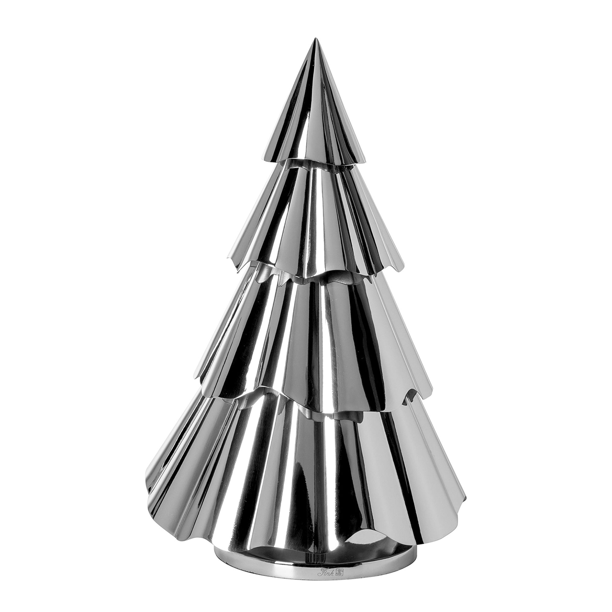 FINK Dekobaum FRANCY Eisen vernickelt silber glänzend Höhe 40cm