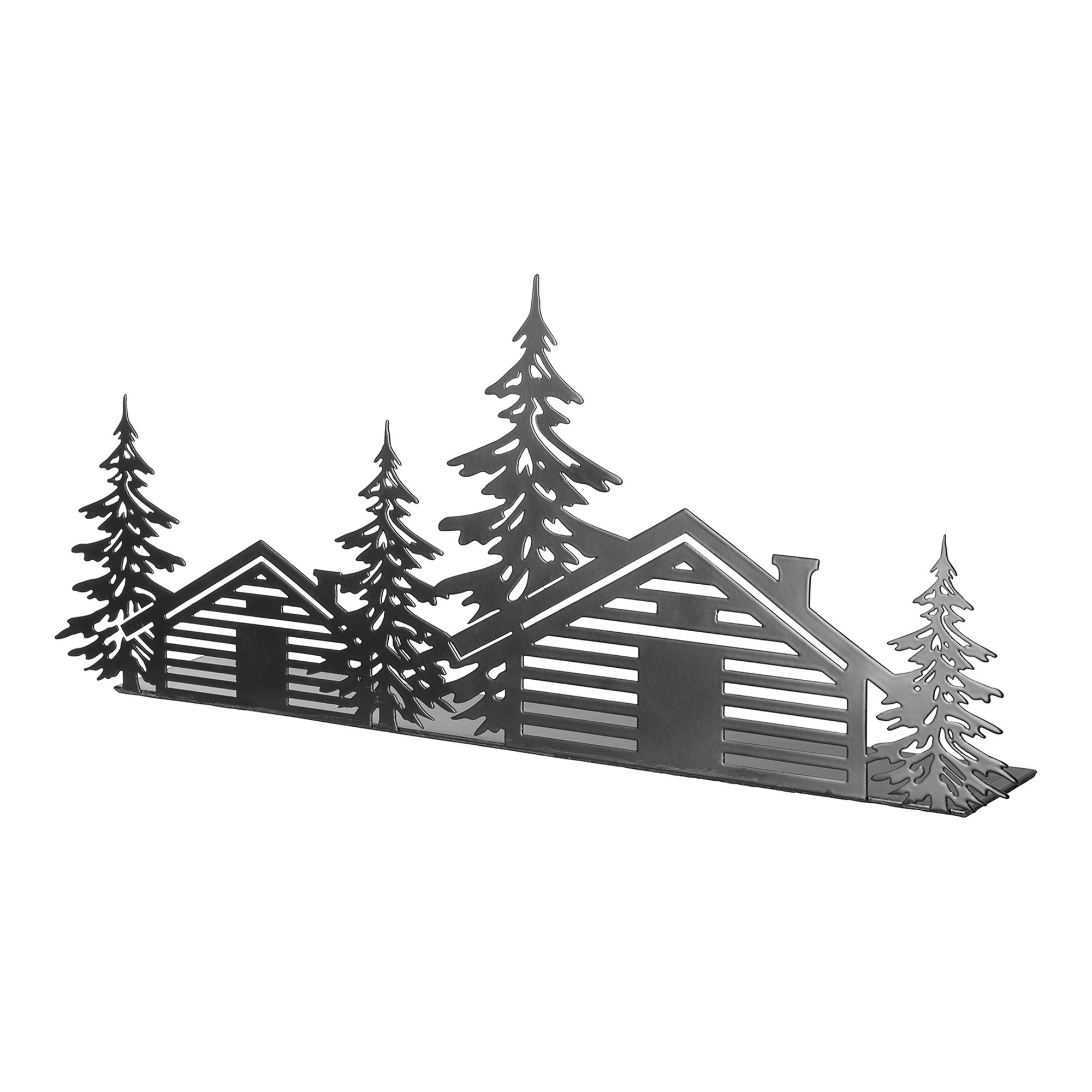 FINK Dekohaus CHALET schwarz matt Größenauswahl