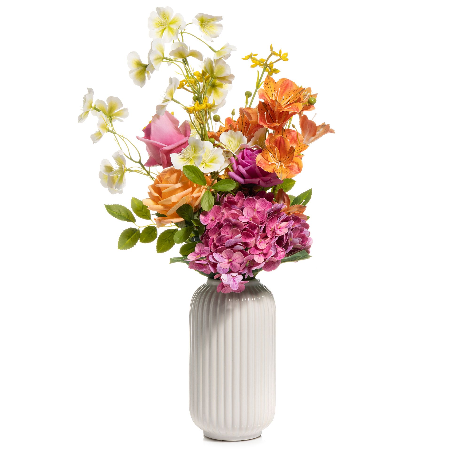 ABELLA Flora künstl. Bouquet mit Realtouch in Keramik-Vase Höhe ca. 65cm