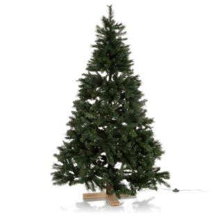 LUMIDA Xmas LED-Weihnachtsbaum Kiefer-Optik 32 Farben/Funktionen Holzfuß, FB & Tasche