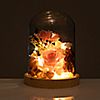 LUMIDA Casa LED-Glasglocke mit Blumendeko 5h-Timerfunktion Höhe 21cm, Ø 18cm, 3 of 3