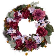 ABELLA Flora künstl. Dekokranz Rosen & Dahlien Ø 55cm