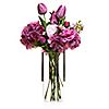 ABELLA Flora künstliches Bouquet Glasvase höhenverstellbar Höhe ca. 55cm