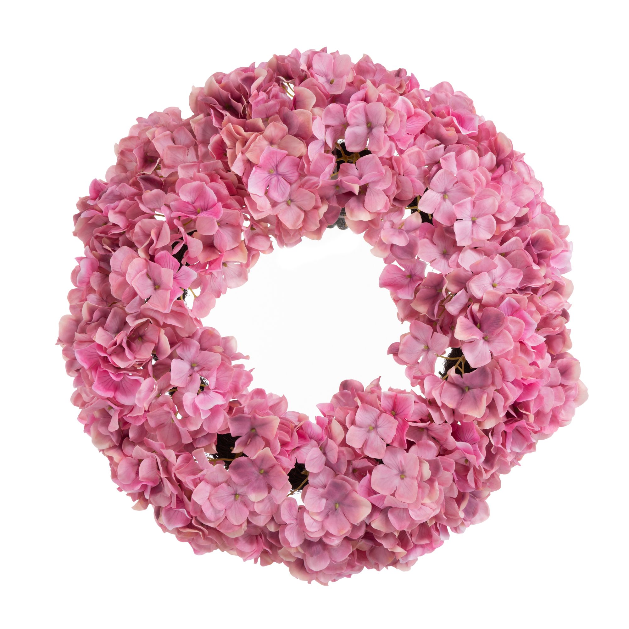 LUMIDA Flora künstl. Hortensien Kranz, Realtouch-Look outdoorgeeignet Ø 50cm