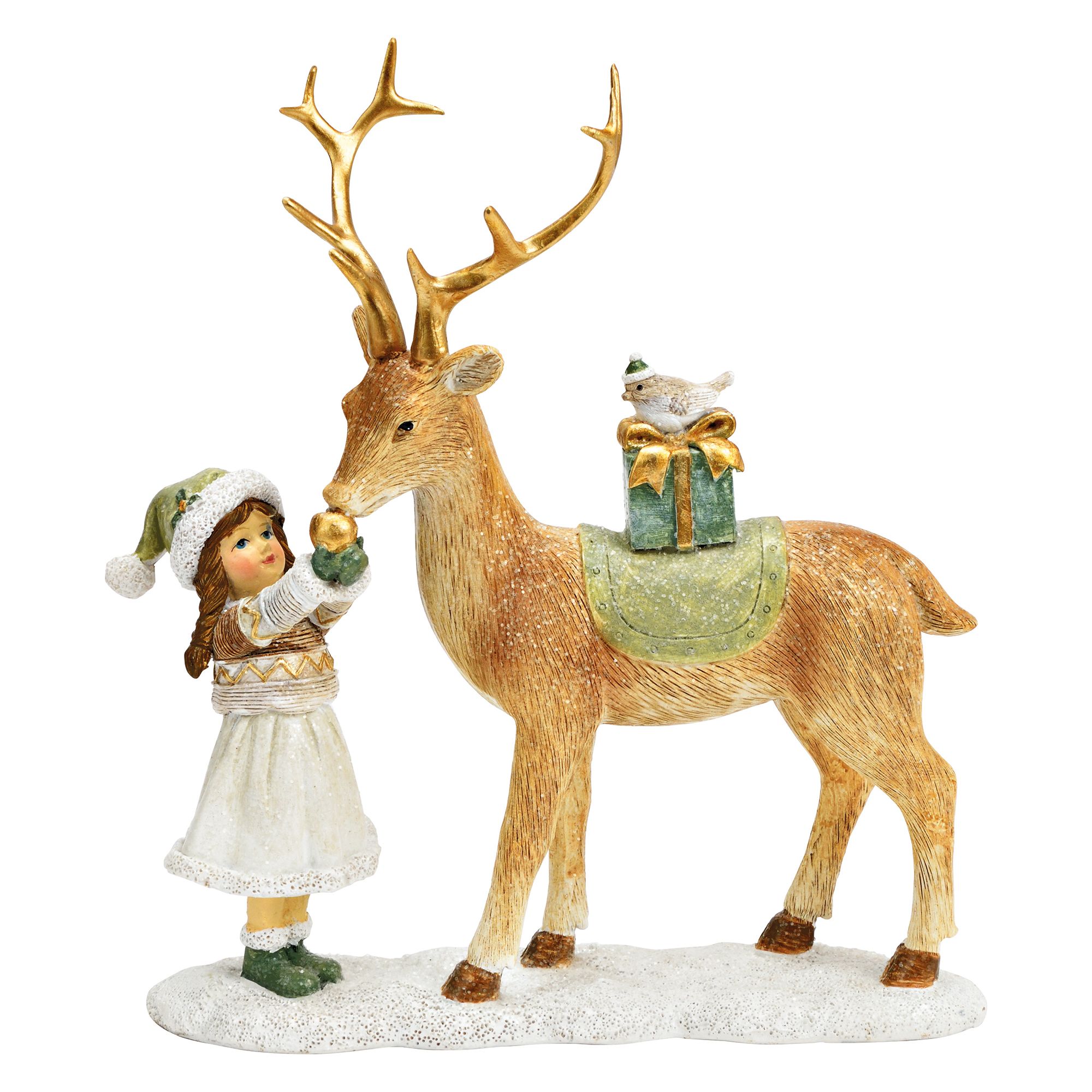 WURM Hirsch Dekoration mit Figur