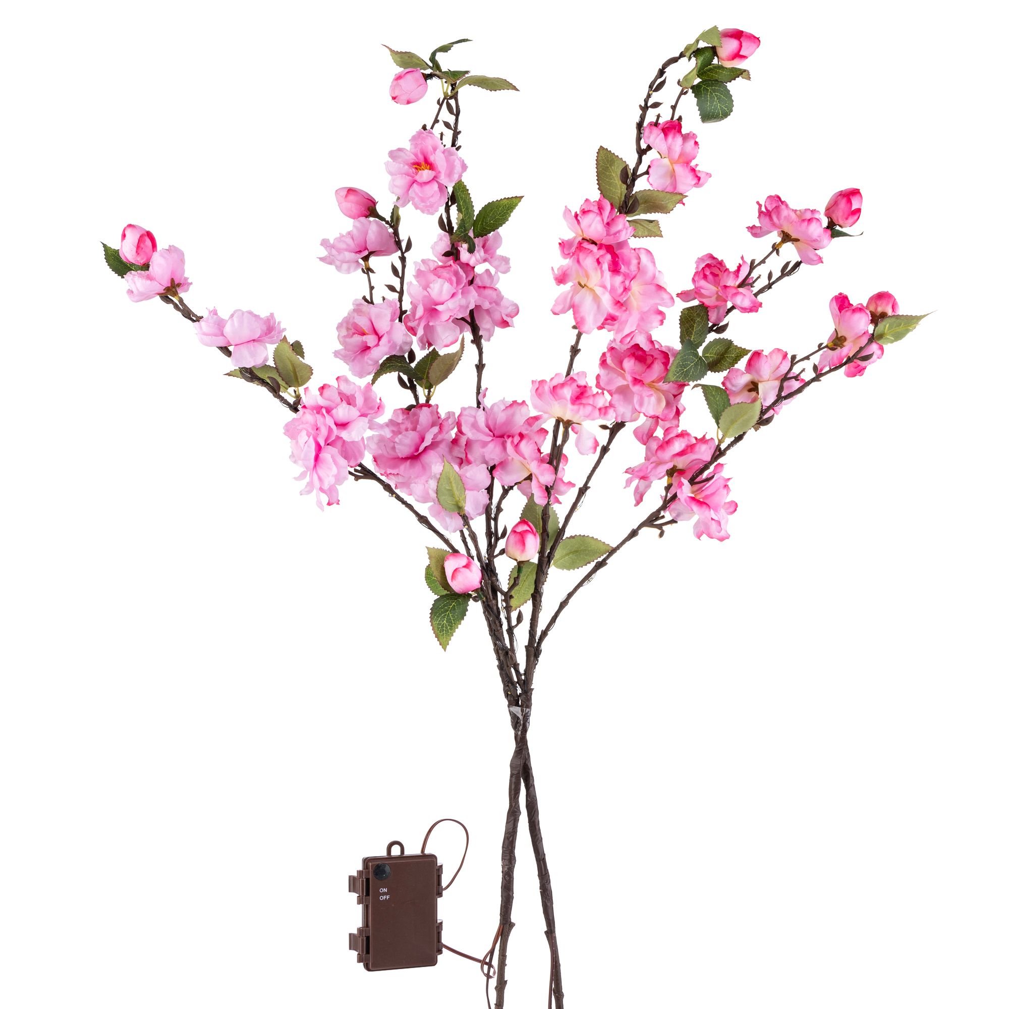 LUMIDA Flora 2 künst. Blütenzweige Frühling 5h-Timerfunktion Höhe ca. 85cm