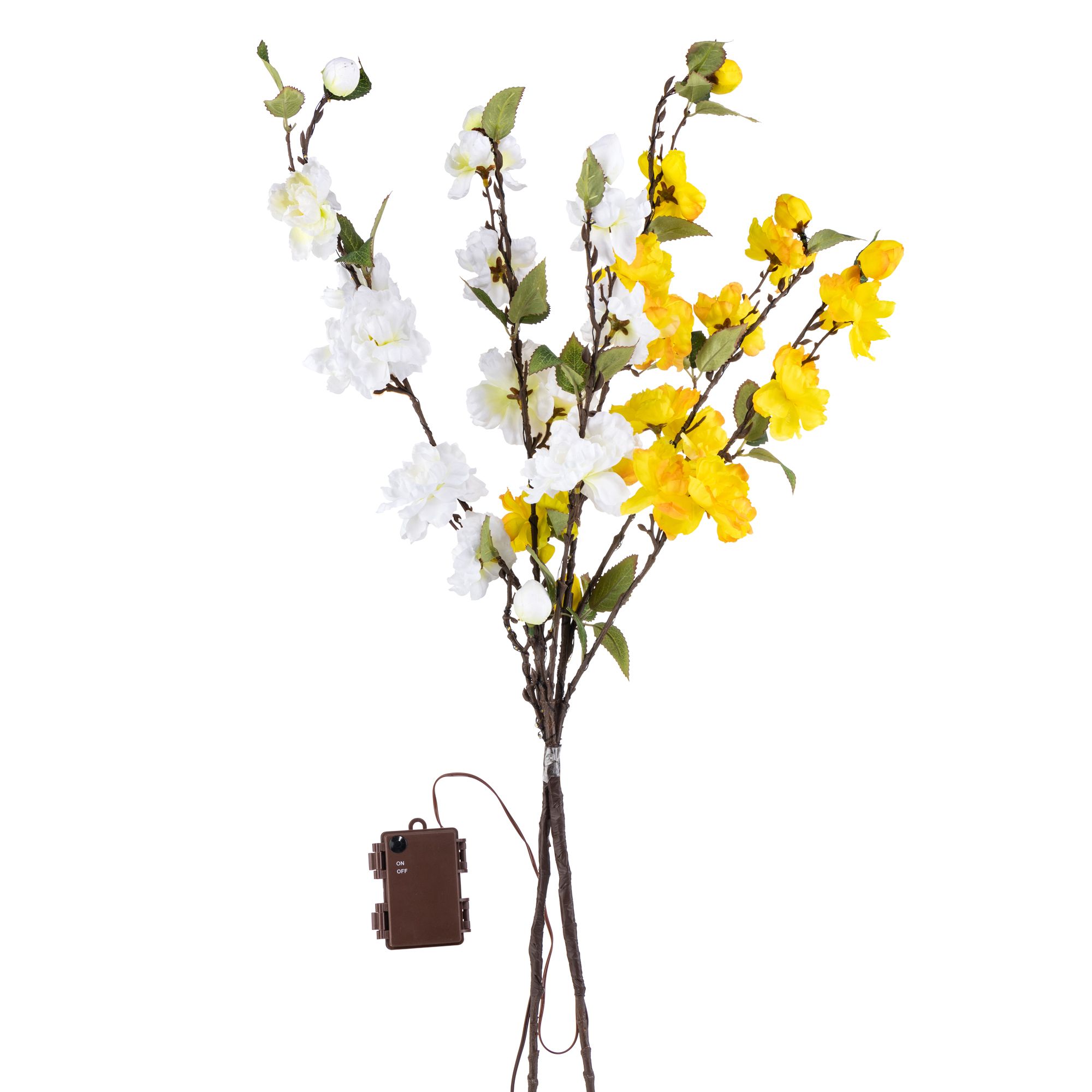 LUMIDA Flora 2 künst. Blütenzweige Frühling 5h-Timerfunktion Höhe ca. 85cm