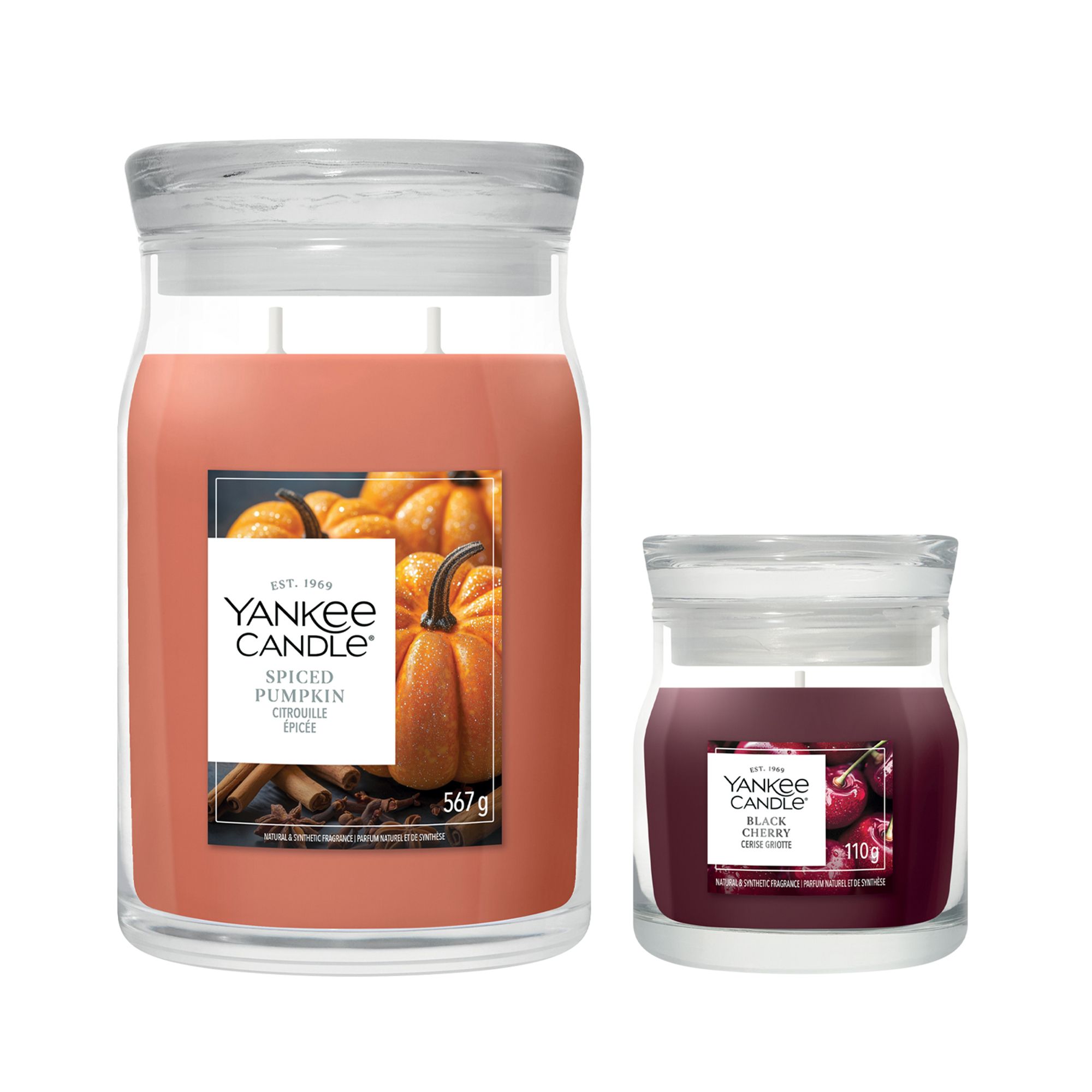 YANKEE CANDLE® Duftkerzen-Set Signature Line 1x Large Jar & 1x Small Jar