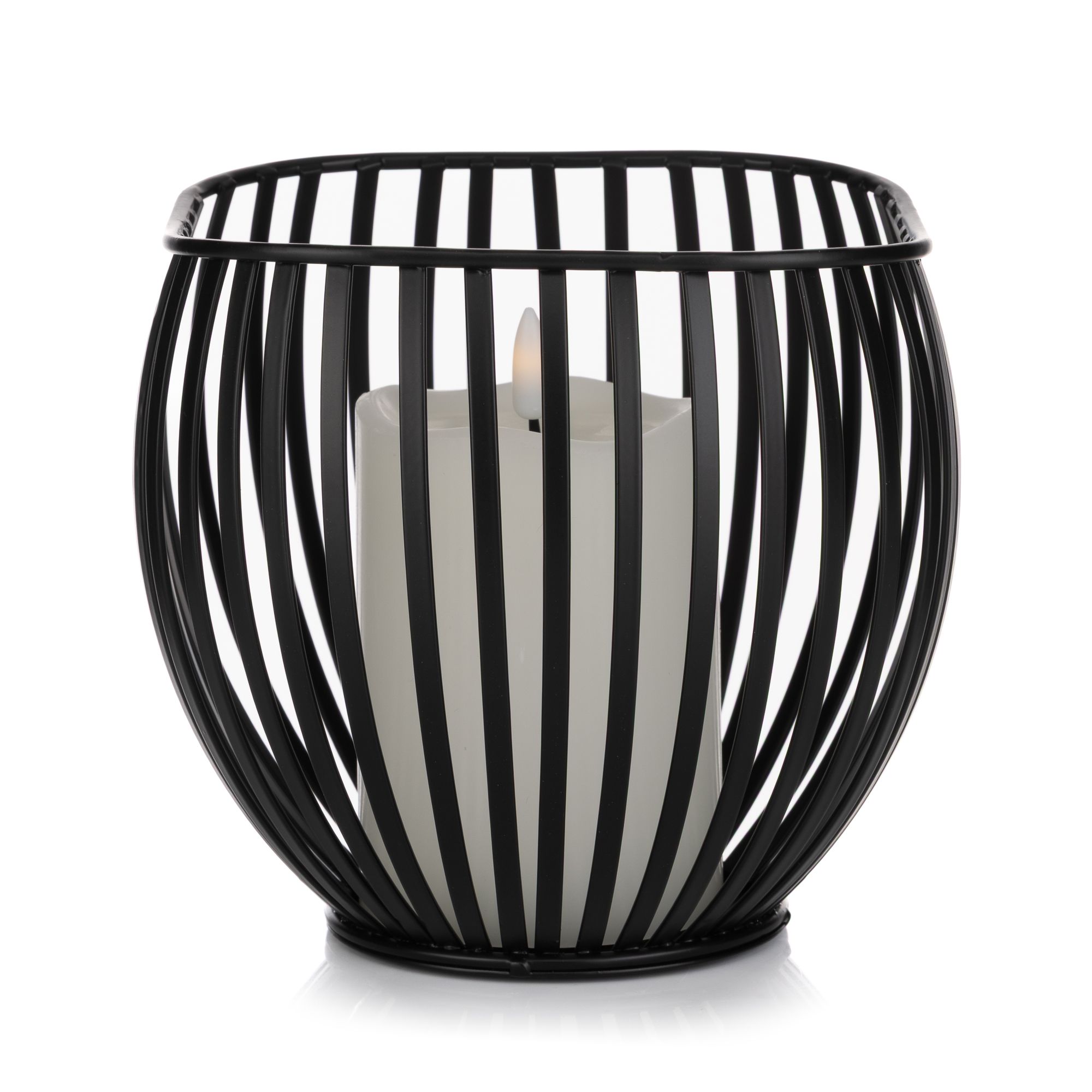 ELAMBIA LED-Kerze in Design-Windlicht Flamme Luma, Timer Größen-/Farbauswahl