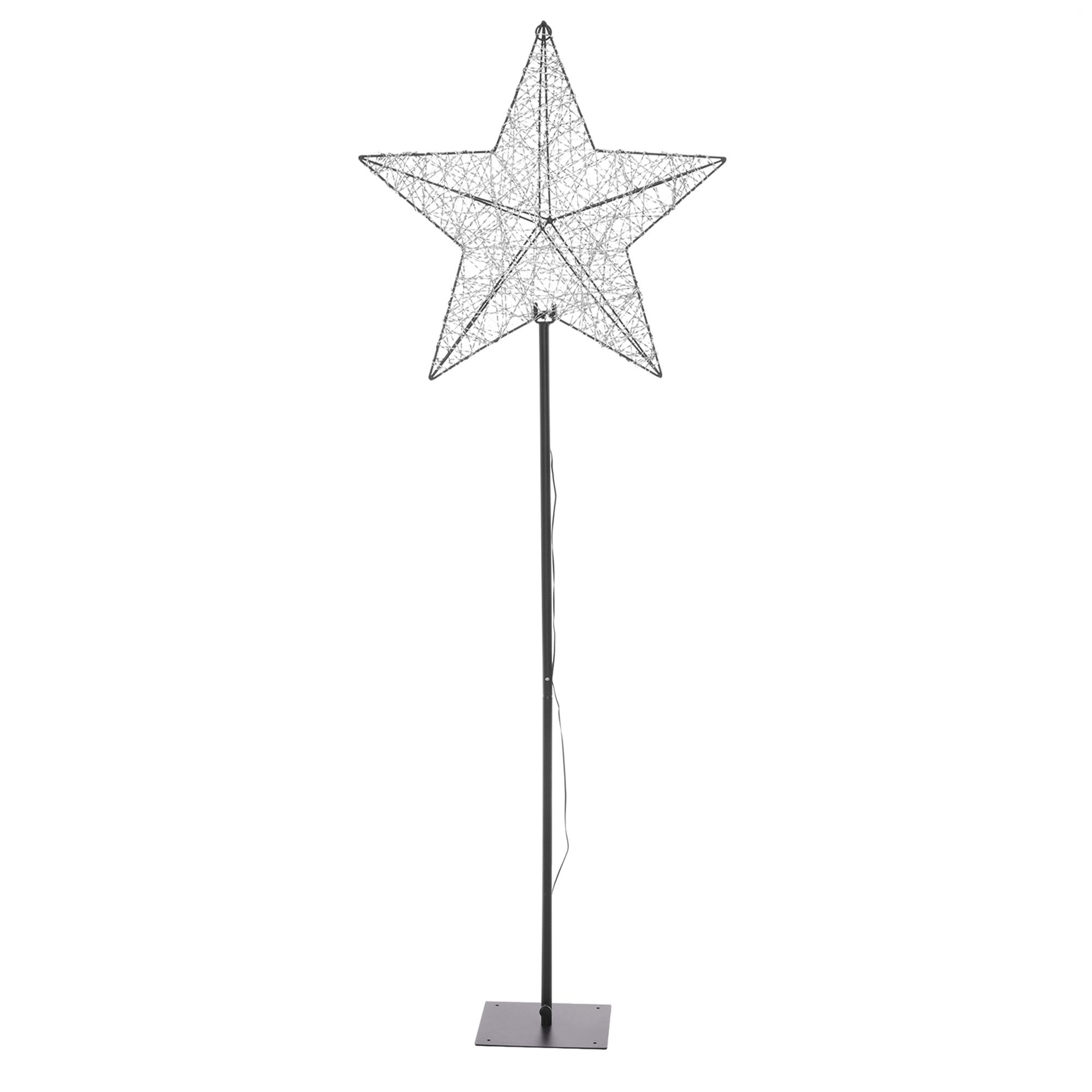 LUMIDA Xmas 2in1 LED-Dekostern zum Stellen & Hängen weiße & bunte LEDs outdoorgeeignet