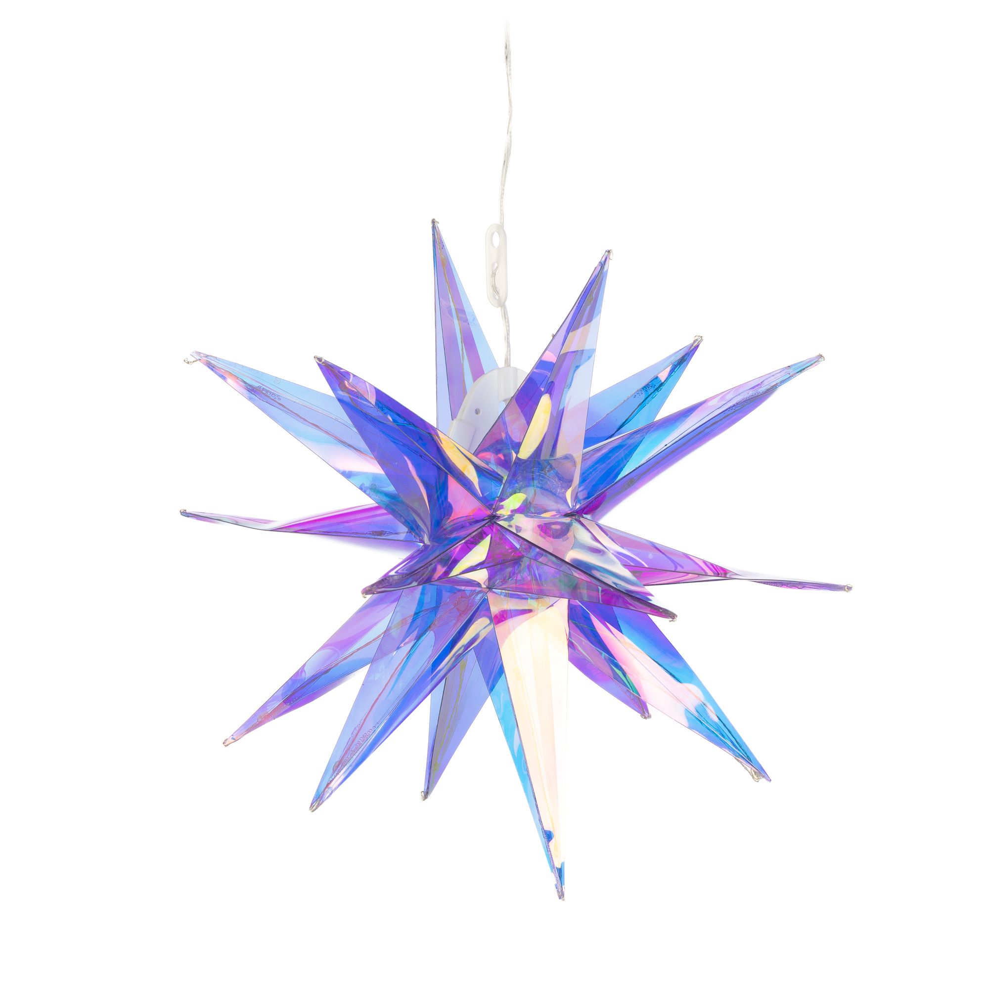 LUMIDA Xmas LED-Dekostern irrisierende Optik 6h-Timerfunktion outdoorgeeignet