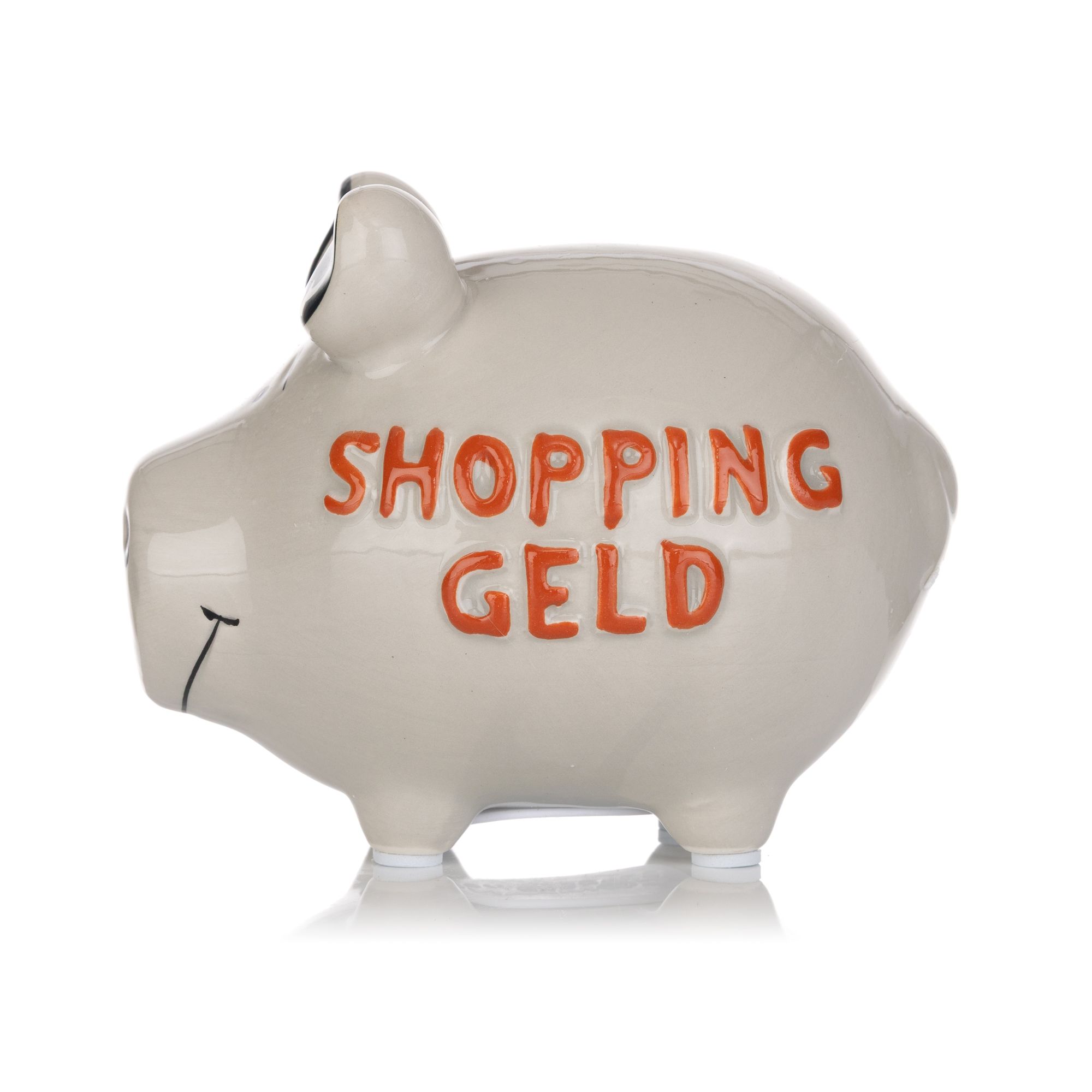 QVC-Sparschwein Shopping-Geld Keramik Höhe ca. 9cm