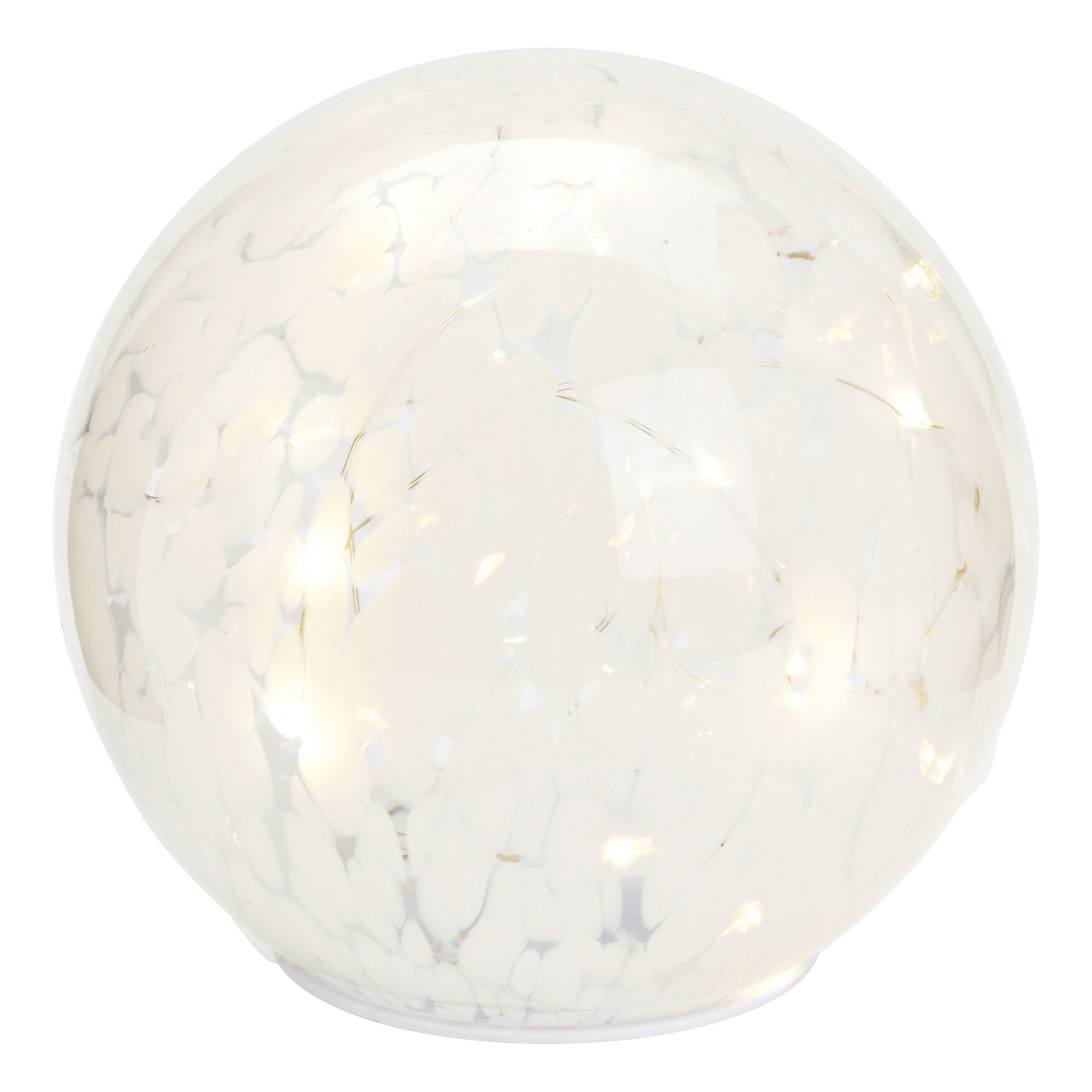 WURM LED-Dekoration Craquelé-Glas Timerfunktion Design-/Größenauswahl