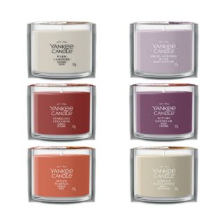 YANKEE CANDLE® Duftkerzen-Set Signature Line 6x Minivotive im Glas Herbst-Düfte, je 37g