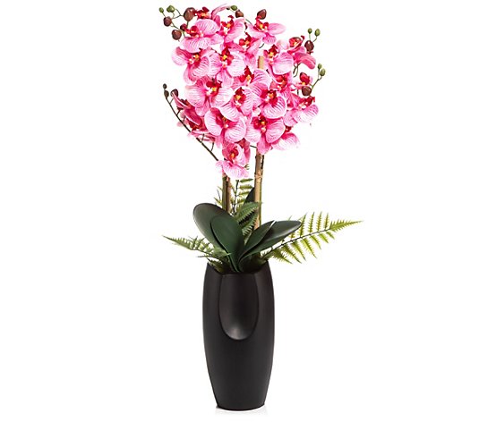 ABELLA Flora künstliche Orchidee Keramik-Designtopf Höhe ca. 85cm