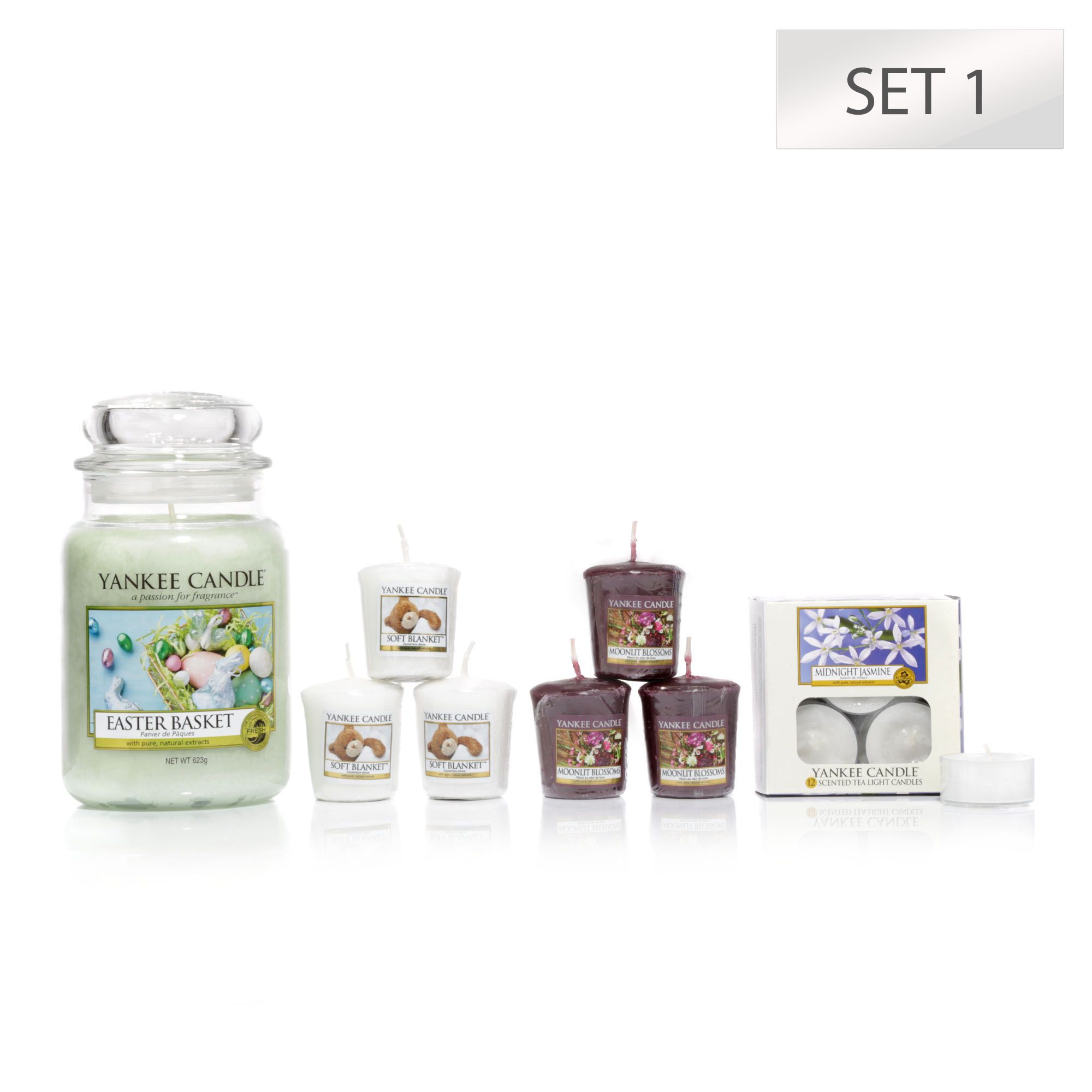 YANKEE CANDLE® DuftkerzenOsterSet Limited Edition Brenndauer bis 312h 19tlg. Set QVC.de