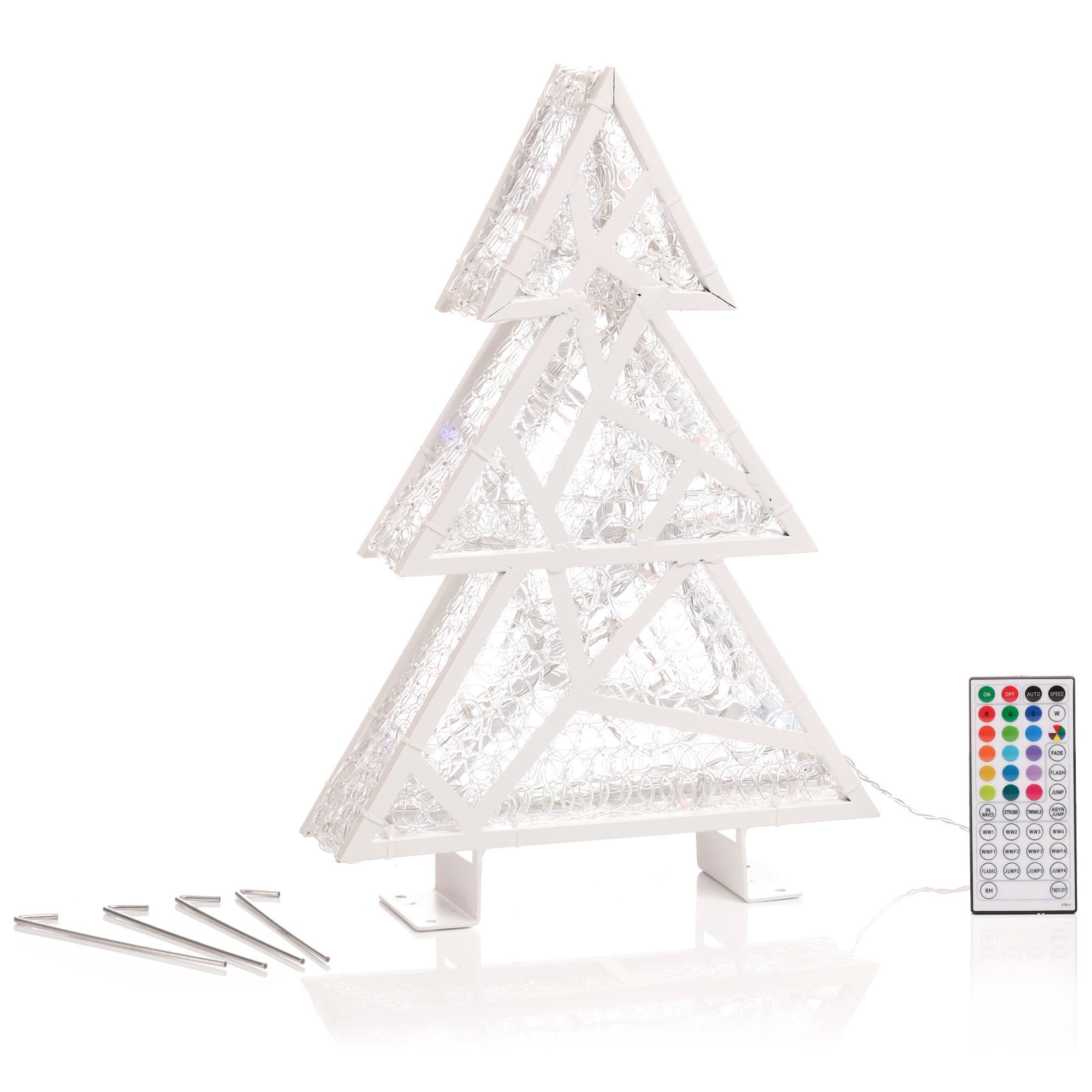 LUMIDA Xmas Design-Dekobaum Acryl-Design 37 Leuchtfunktionen, FB. outdoorgeeignet