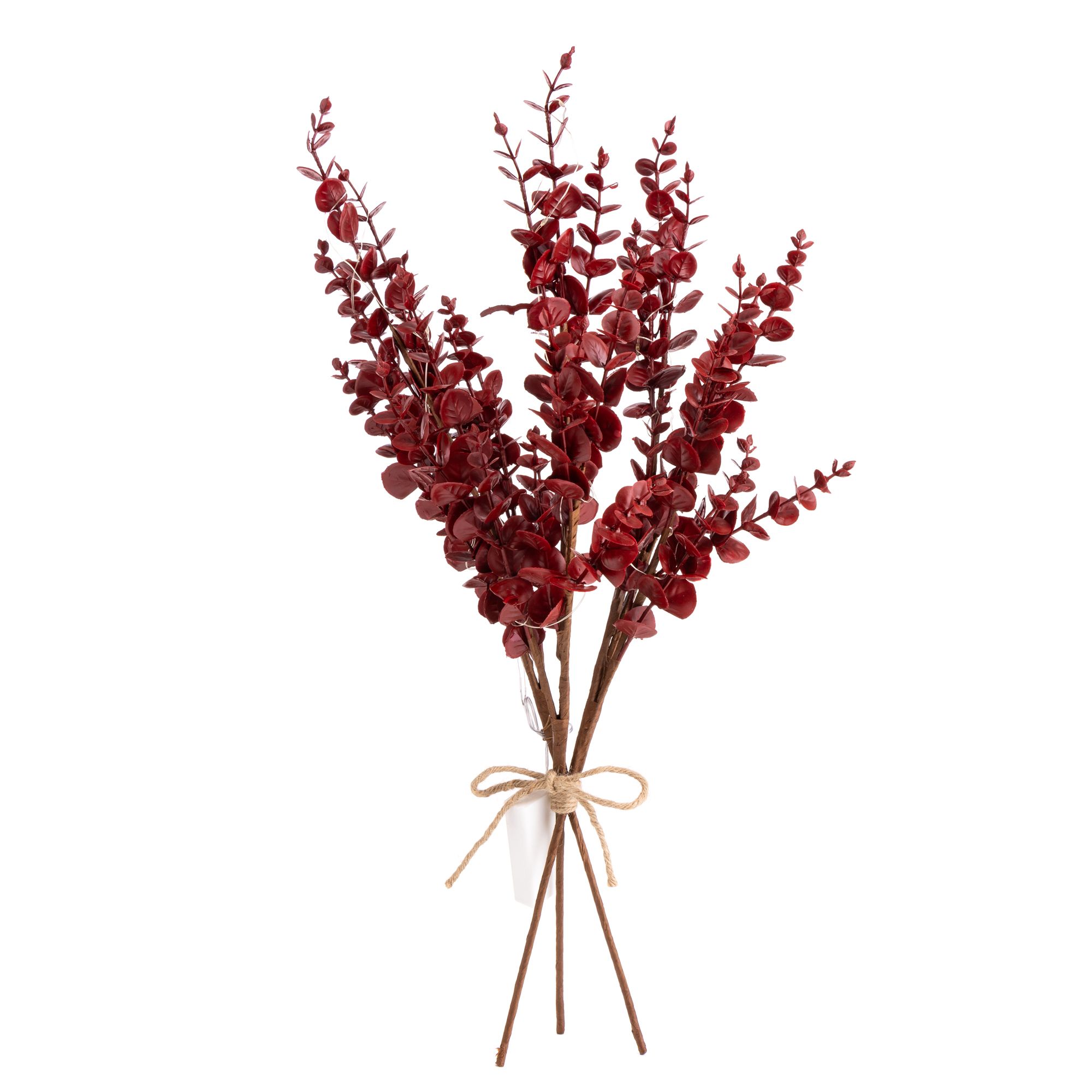 LUMIDA Flora künstl. Eukalyptus 3 Zweige 5h-Timerfunktion Höhe 60cm