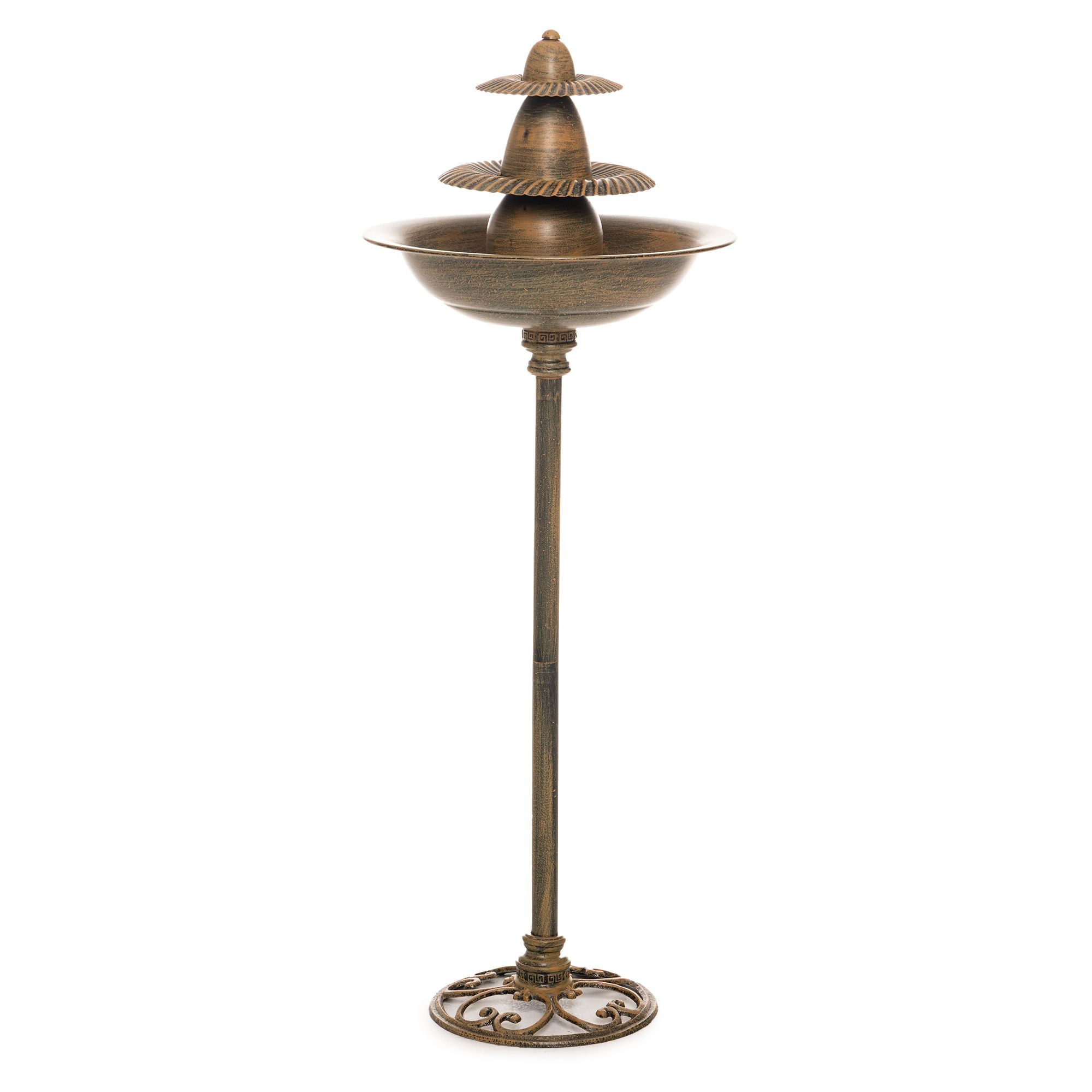 ABELLA Garden Garten-Brunnen aus Metall Höhe 103cm, Ø 38,5cm