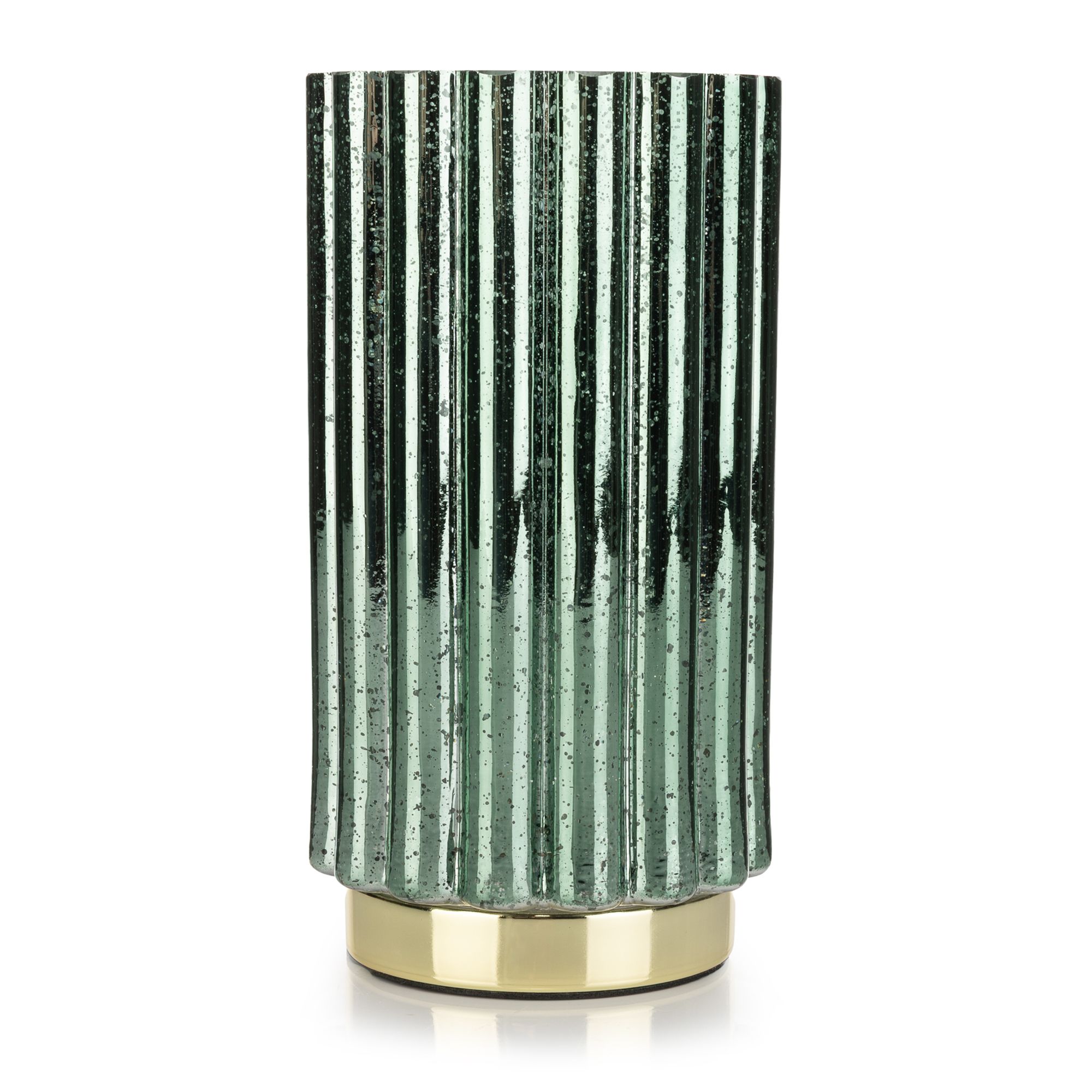 LUMIDA Casa 2in1 Glasdekoration & Vase inkl. Lichterkette Ø 12cm, Höhe 22cm