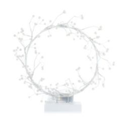 LUMIDA Xmas LED-Lichterrring mit Perlen 6h-Timerfunktion Größen- & Farbauswahl