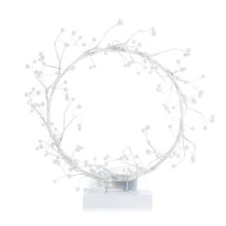LUMIDA Xmas LED-Lichterrring mit Perlen 6h-Timerfunktion Größen- & Farbauswahl