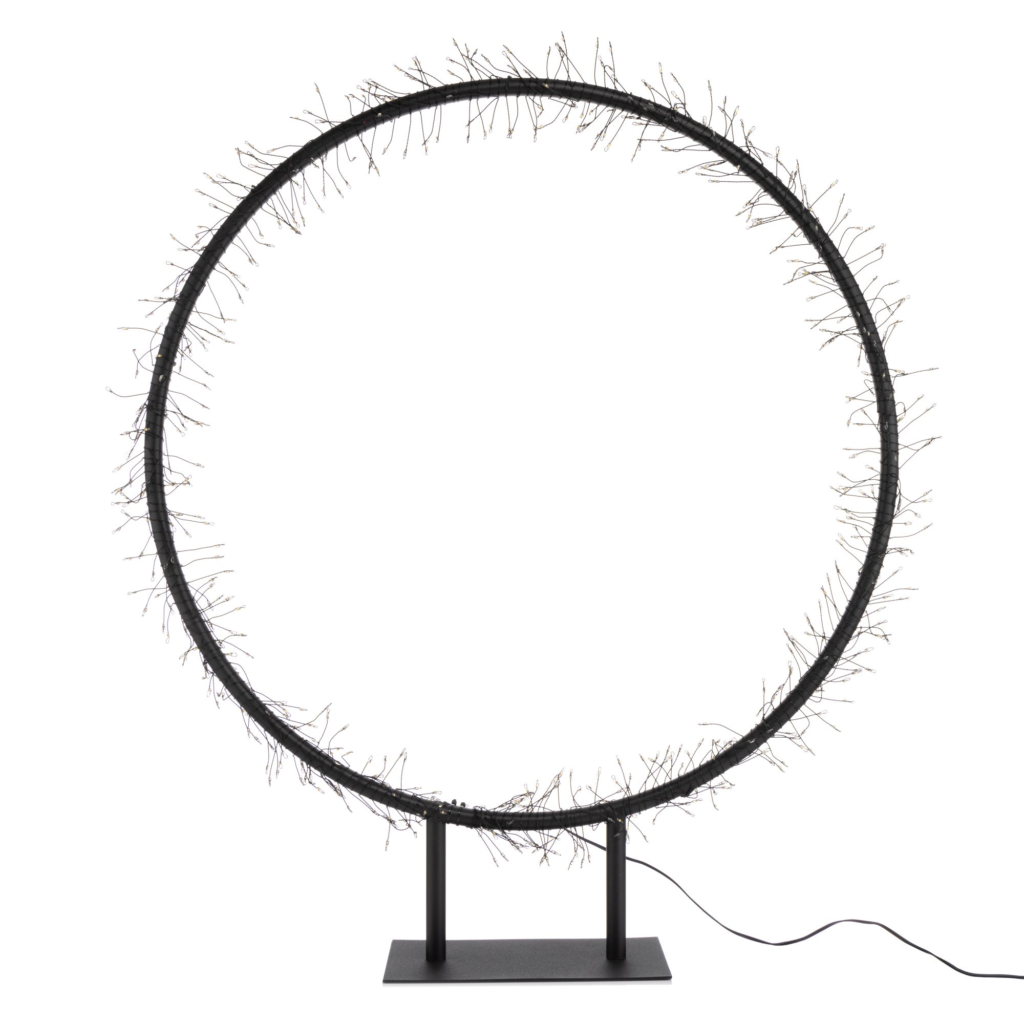 LUMIDA Xmas 2in1-LED-Metallring Standfuß & Erdspieß outdoorgeeignet Farb- & Größenwahl