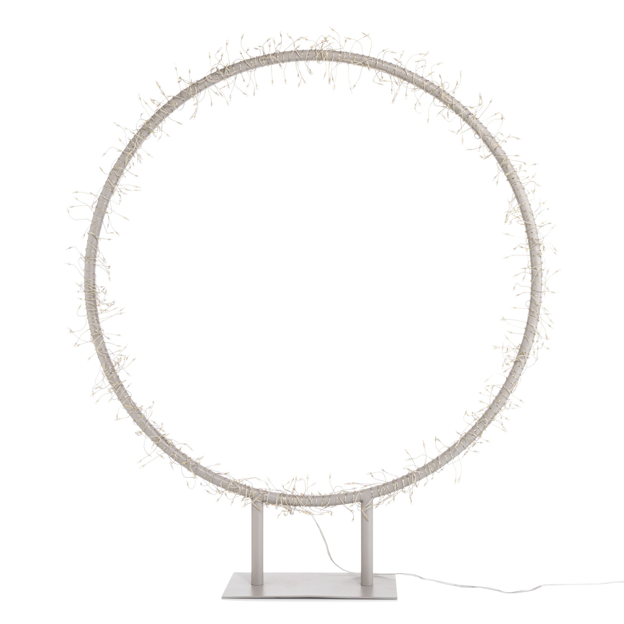 LUMIDA Xmas 2in1-LED-Metallring Standfuß & Erdspieß outdoorgeeignet Farb- & Größenwahl