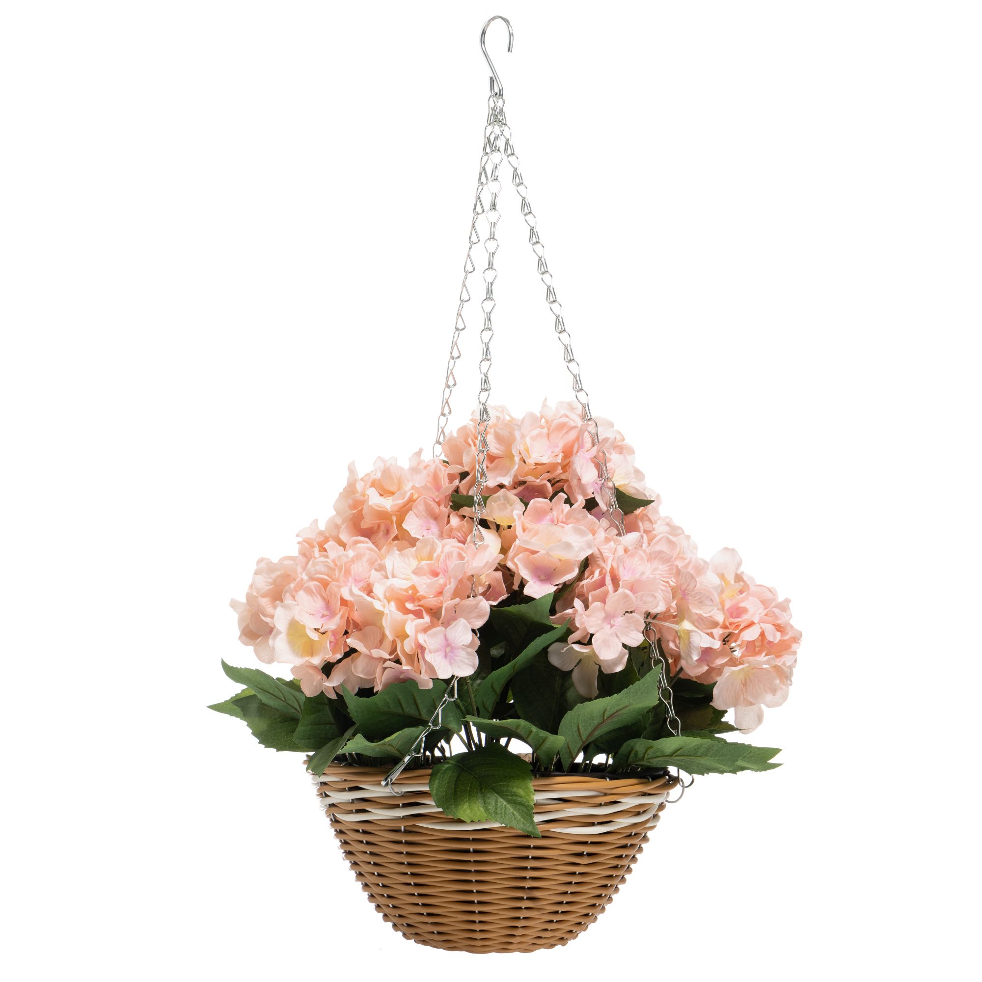 ABELLA Flora künstl. Hängeampel Hortensien outdoorgeeignet Ø 35cm