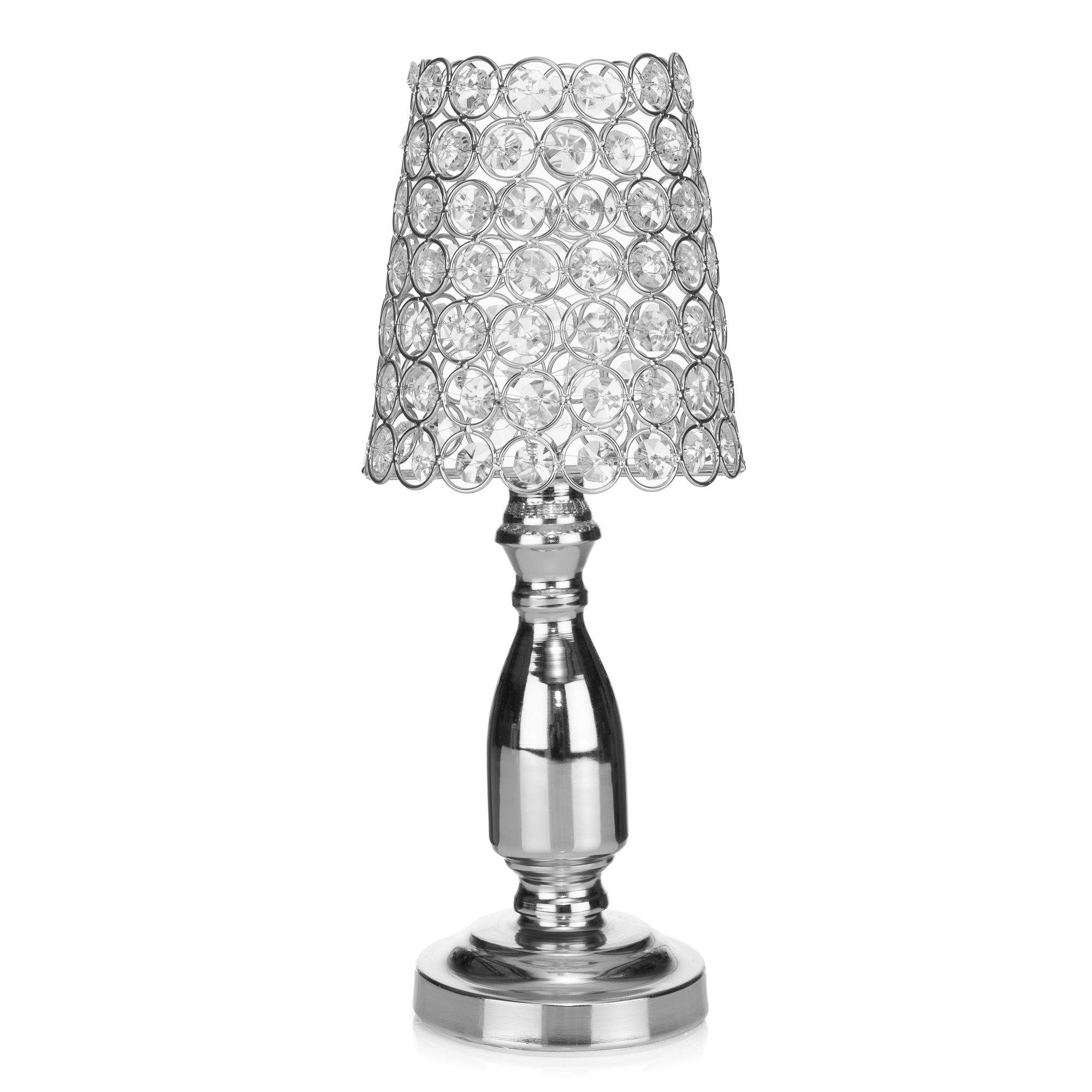 LUMIDA Xmas LED-Dekoleuchte Kristall-Optik 6-Timerfunktion Höhe 36cm, Ø 14cm