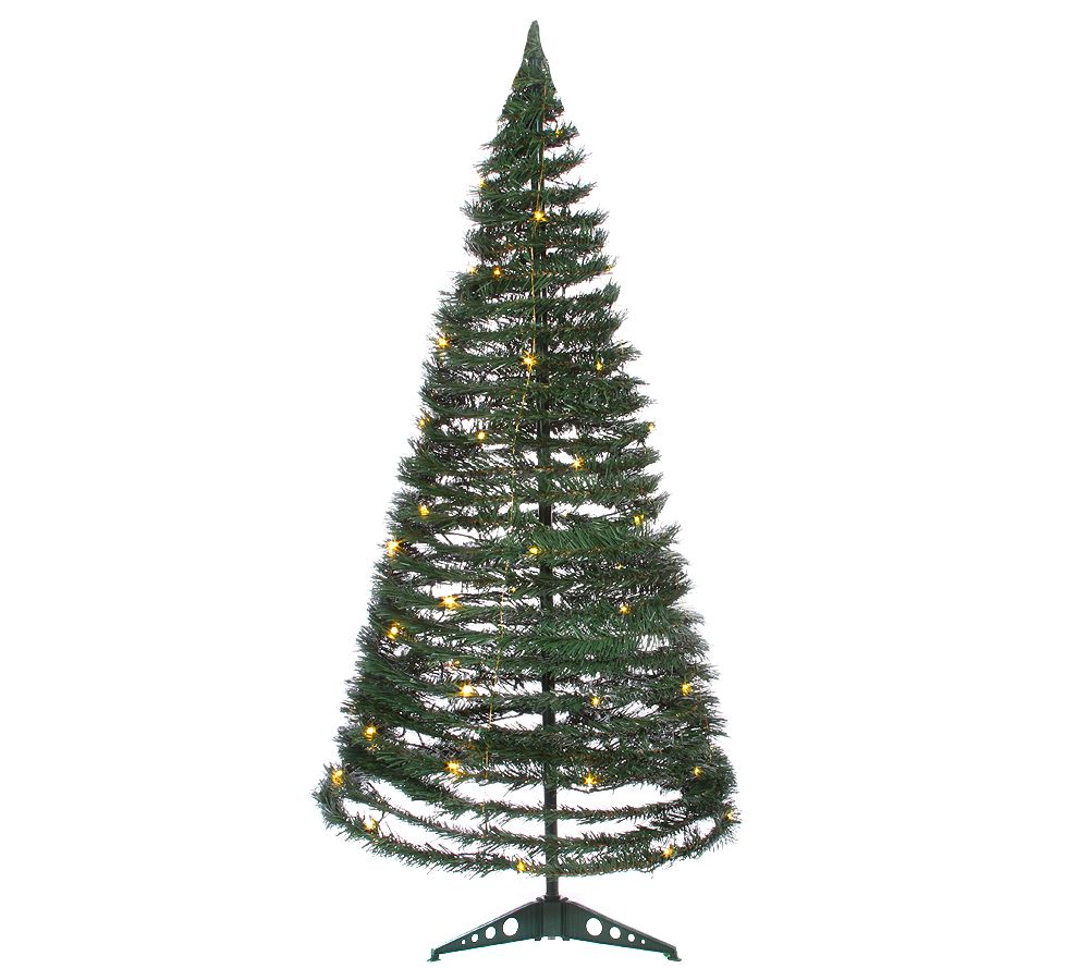 Weihnachtsbaum mit LED-Beleuchtung faltbar ca.120x47cm inkl.Ständer 