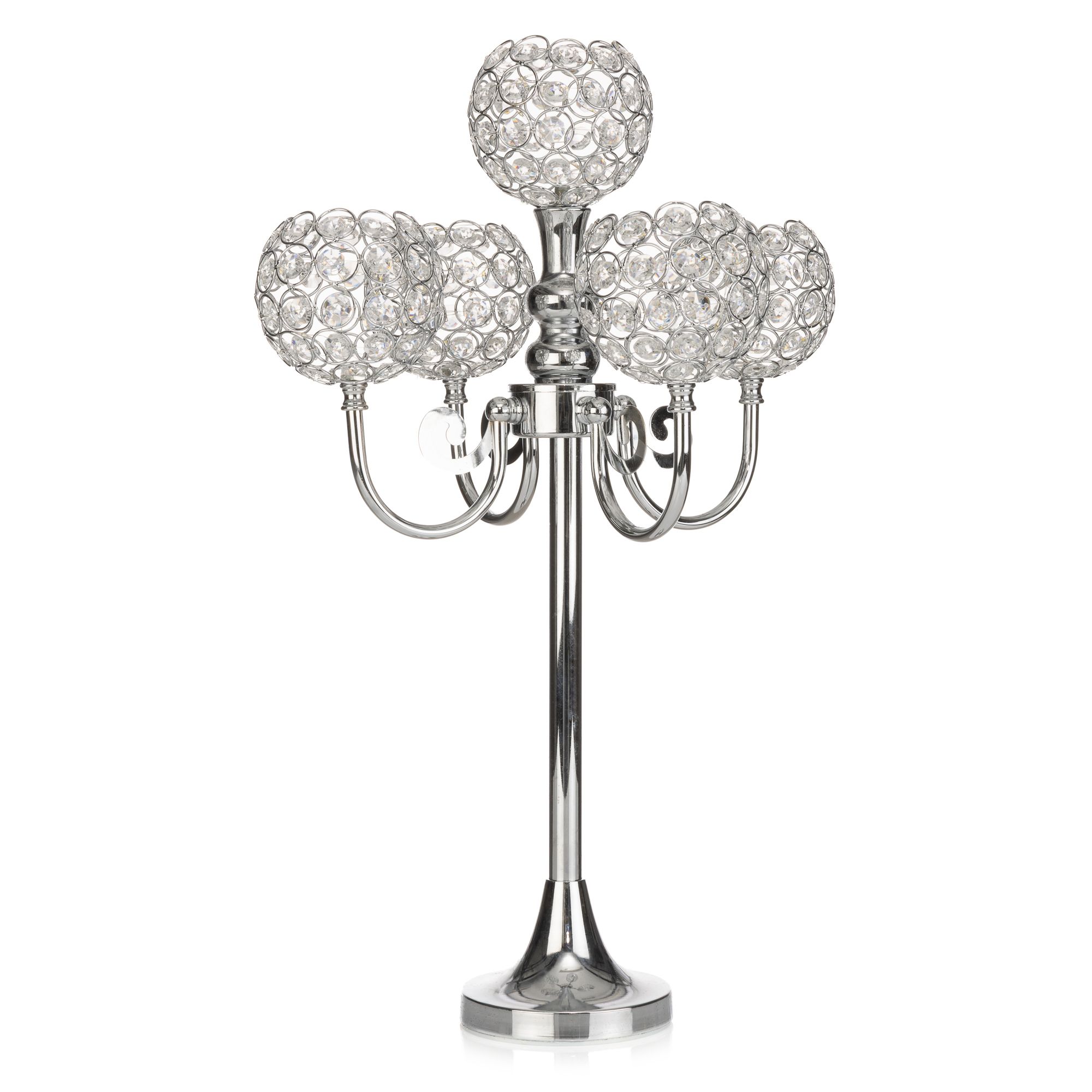 LUMIDA Xmas LED-Dekoleuchter Kristall-Optik 6-Timerfunktion Höhe 55cm, Ø 35cm