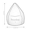 SITTING POINT™ beanbag Softy XL Fellimitat 70x110cm, 1 of 2