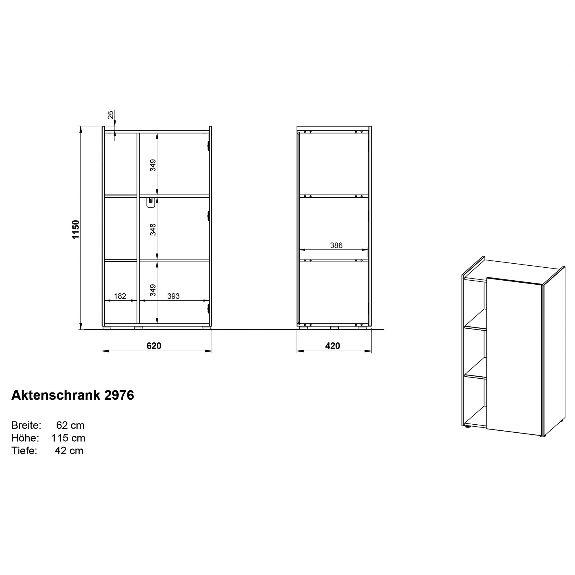 GW-Austin GERMANIA® Aktenschrank 115x62x42cm