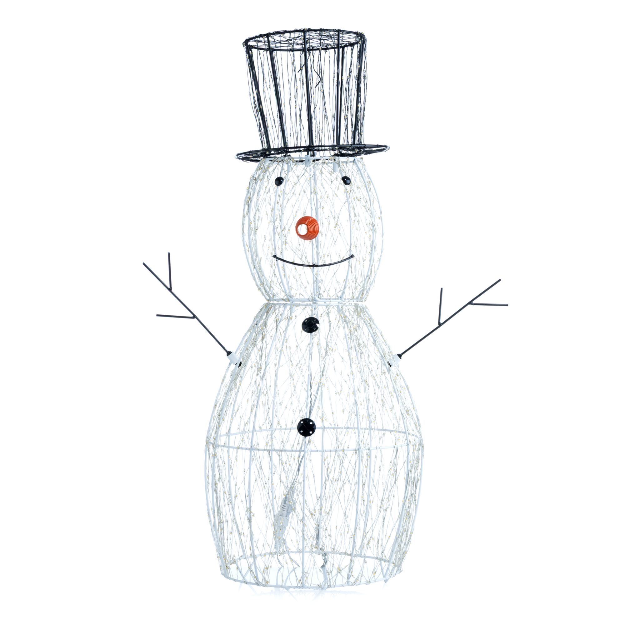 LUMIDA Xmas LED-Schneemann 2000 LEDs, Timer outdoorgeeignet Höhe 73cm