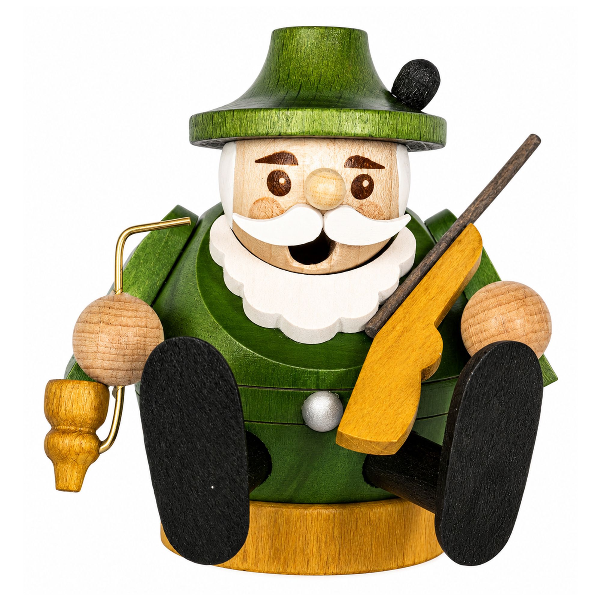 GLÄSSER SEIFFEN Mini-Räuchermännchen Kugelform inkl. Räucherkerzen Höhe 9cm