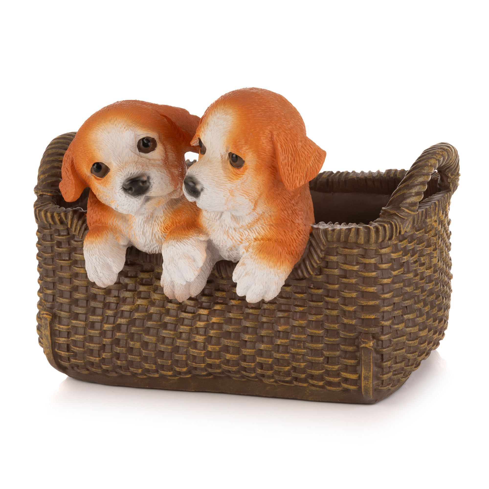 ABELLA Casa Pflanztopf Korb-Optik Tierbabys outdoorgeeignet