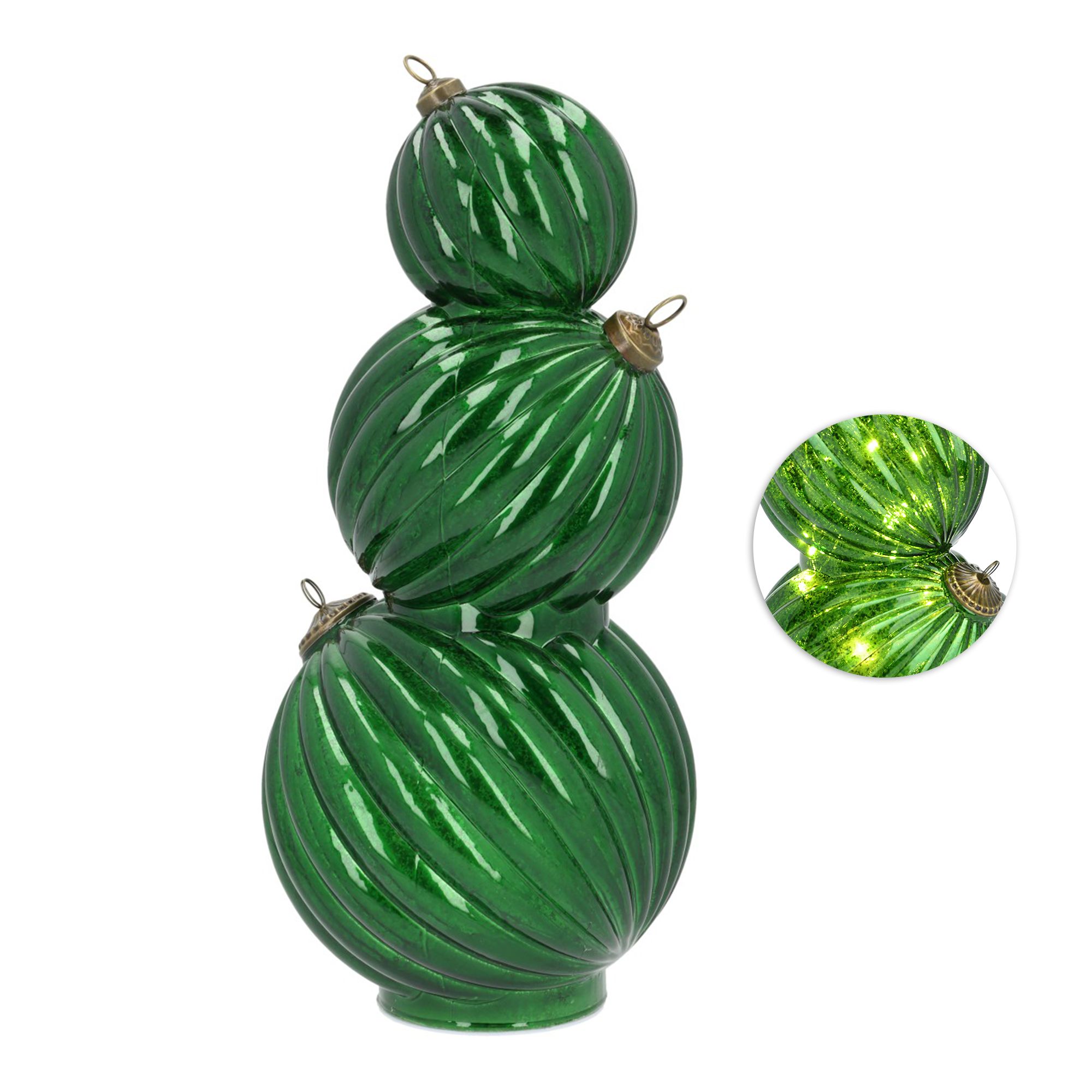 WURM LED-Kugeln aus Glas 17x36x17cm