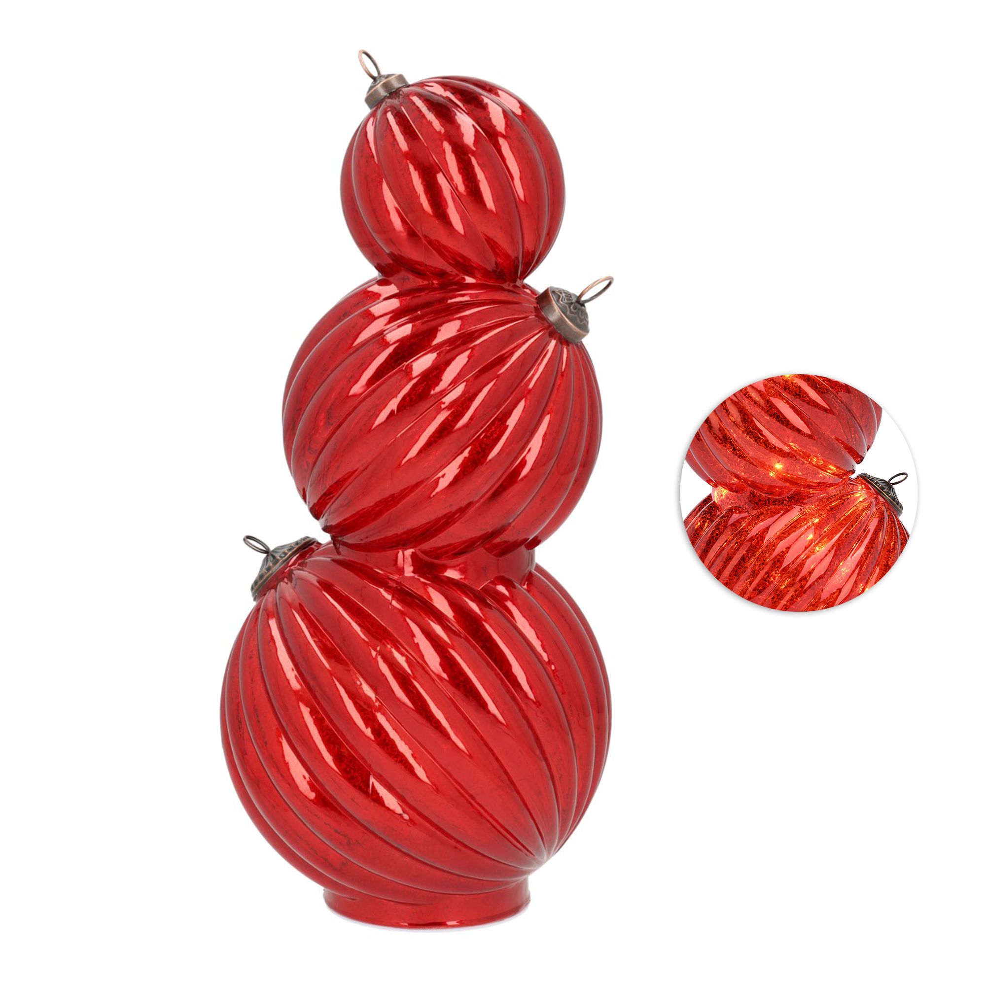 WURM LED-Kugeln aus Glas 17x36x17cm