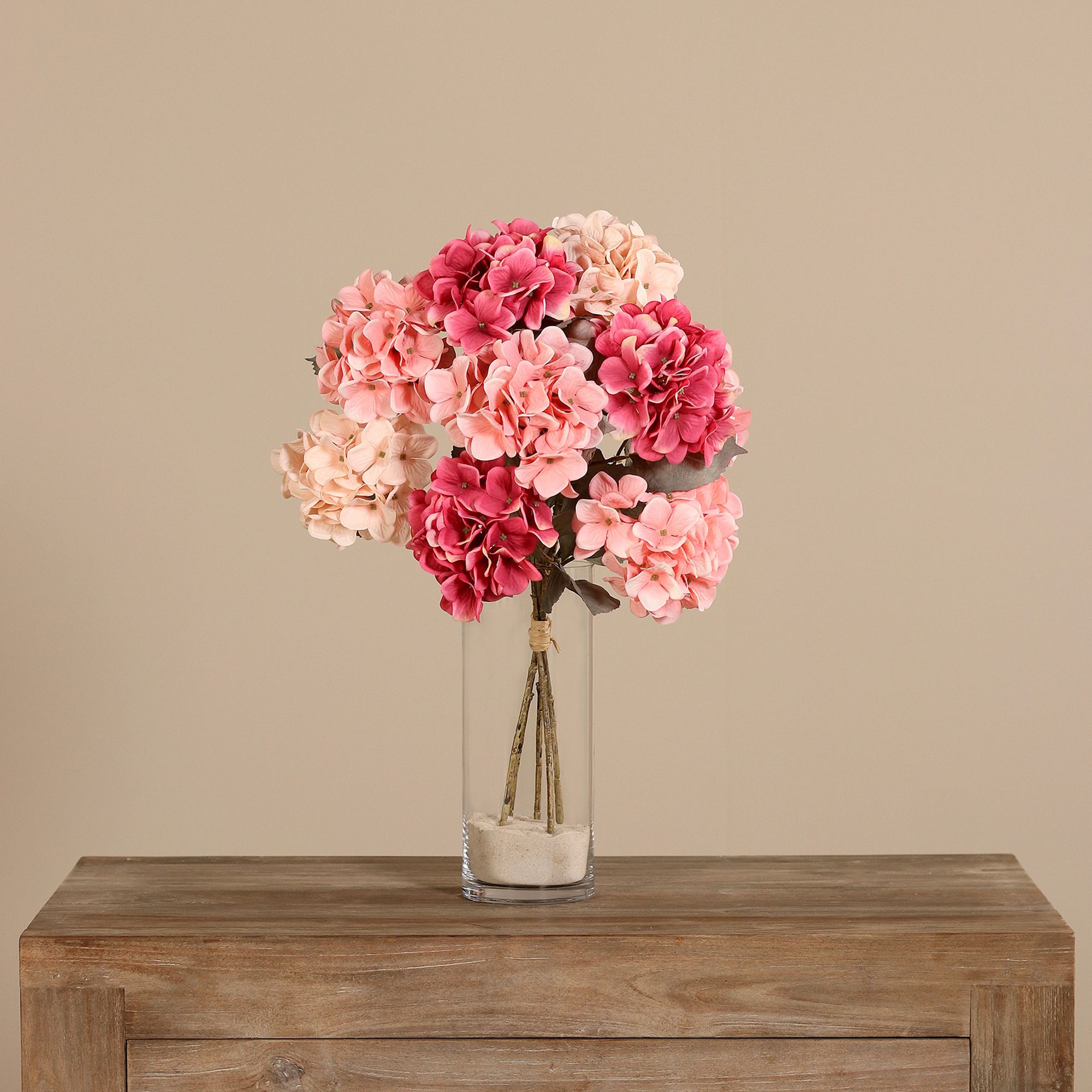 PUR FLEUR Premium-Bouquet Hortensien Höhe 63cm, Ø 40cm