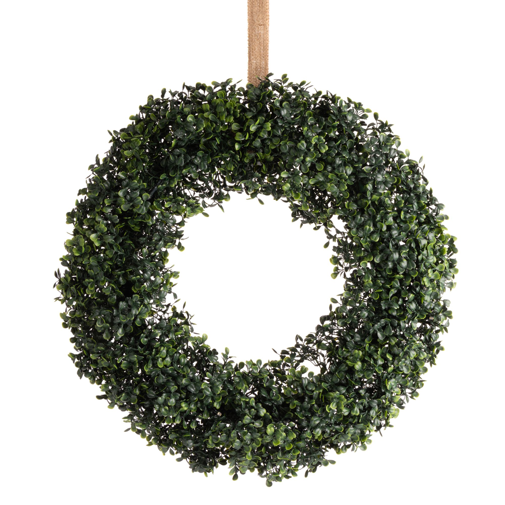 LUMIDA Flora künstl. Deko-Kranz 12 warmweiße LEDs outdoorgeeignet Ø 53cm