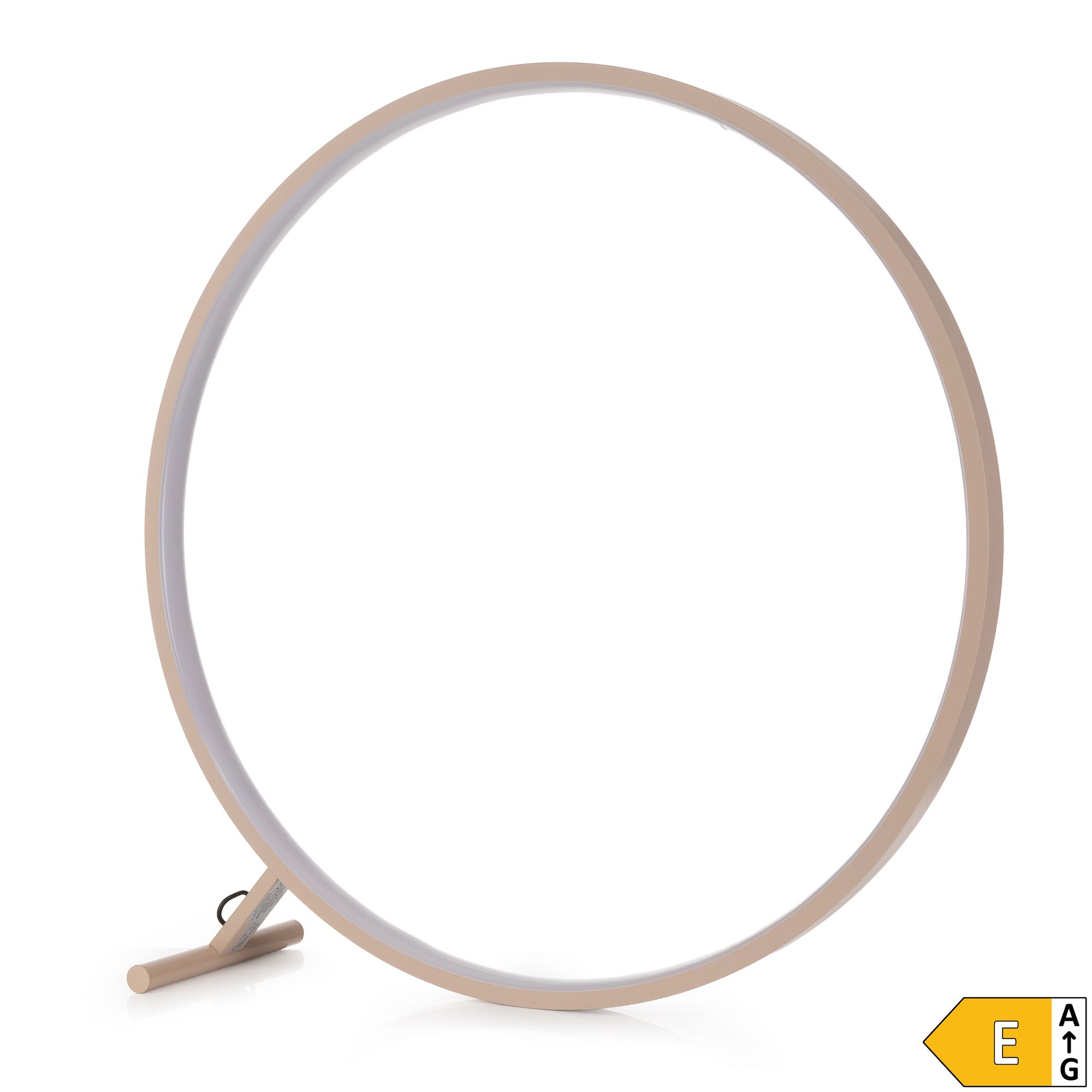 LUMIDA Looks LED-Stehleuchte Ring-Design groß Fernbedienung Höhe 80cm, Energieeffizienzklasse E